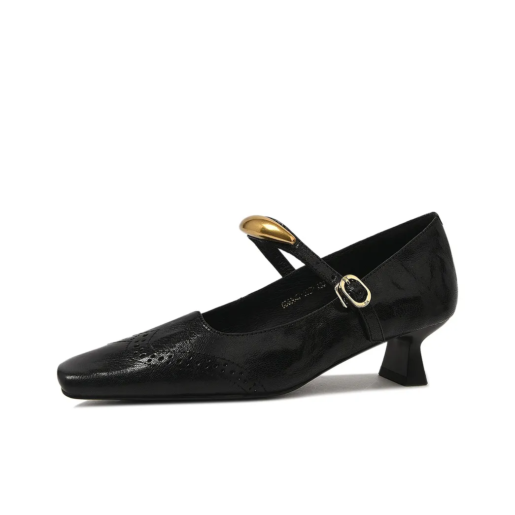 CAMEIDO Грубый каблук Туфли Мэри Джейн 4CM Женские