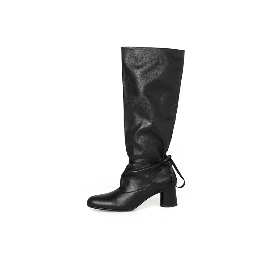 AIQINISHA Колено Высокие сапоги 5 см Женские