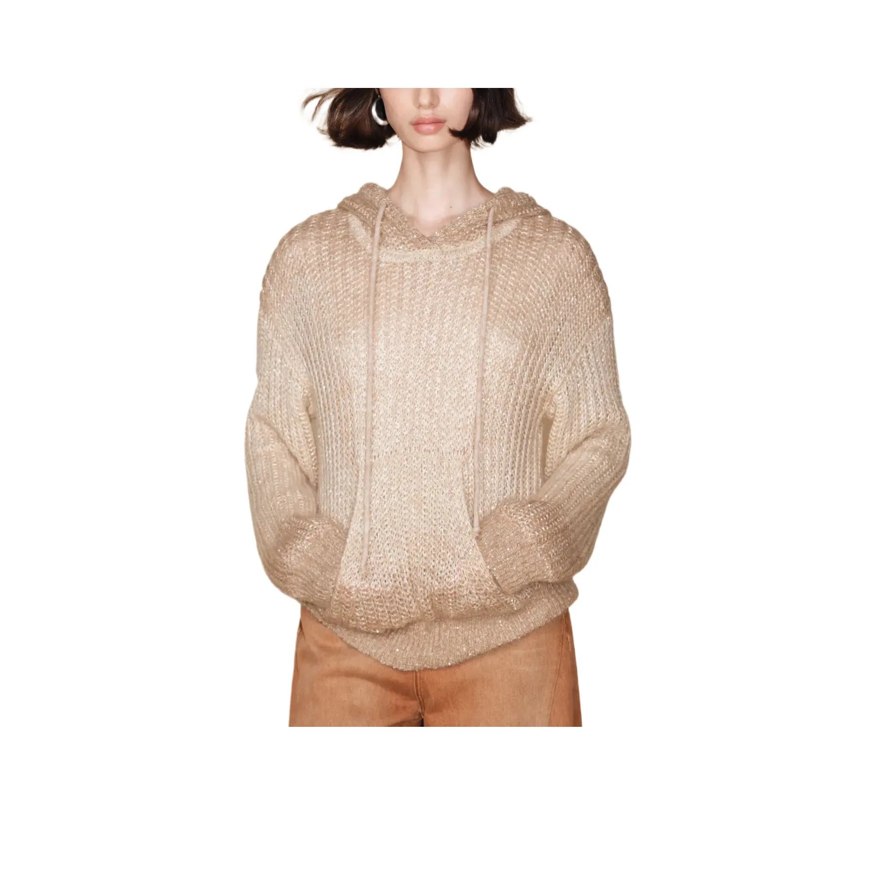 FABRIQUE Золотисто-коричневые Женские Свитера