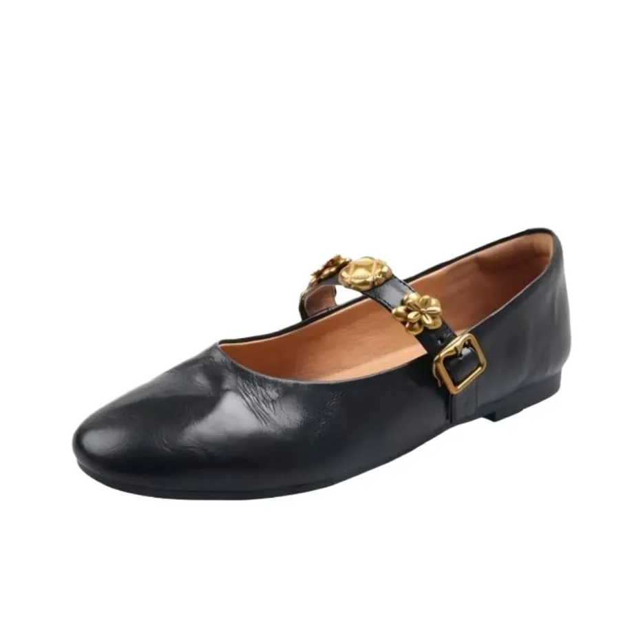 Wuji French Vintage Обувь без подкладки Женская