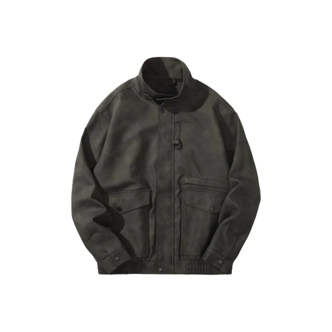 Xiyue Кофейно-зеленый Мужские Кожаные Куртки