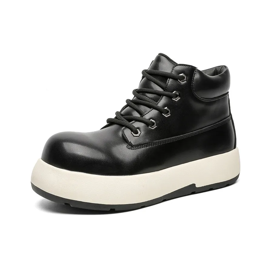 Lanza Тиби Big Head Пара Ugly Cute Niche Casual Boots Short Martin Boot 5cm Unisex