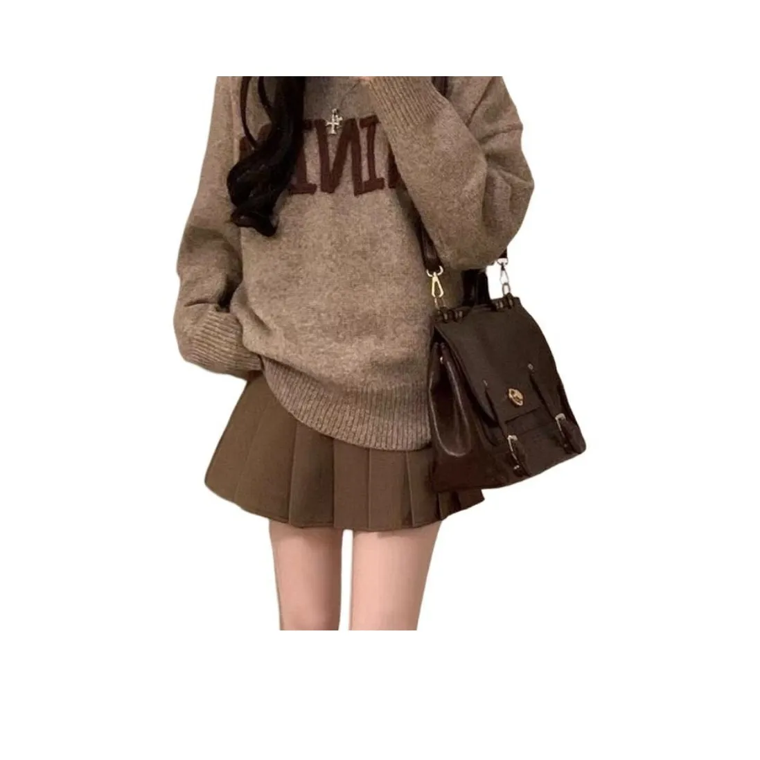 GIUHF Длинное платье с длинными рукавами женское