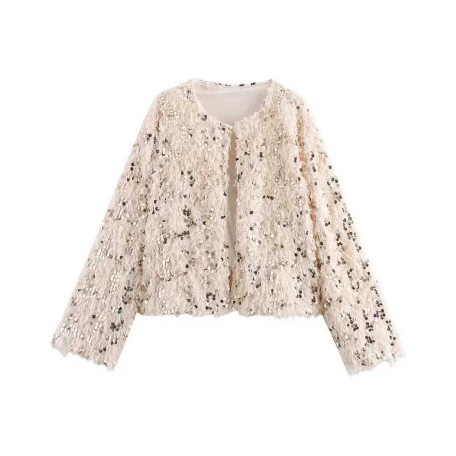 SNZX Искра Флок Пальто Женское Меховое