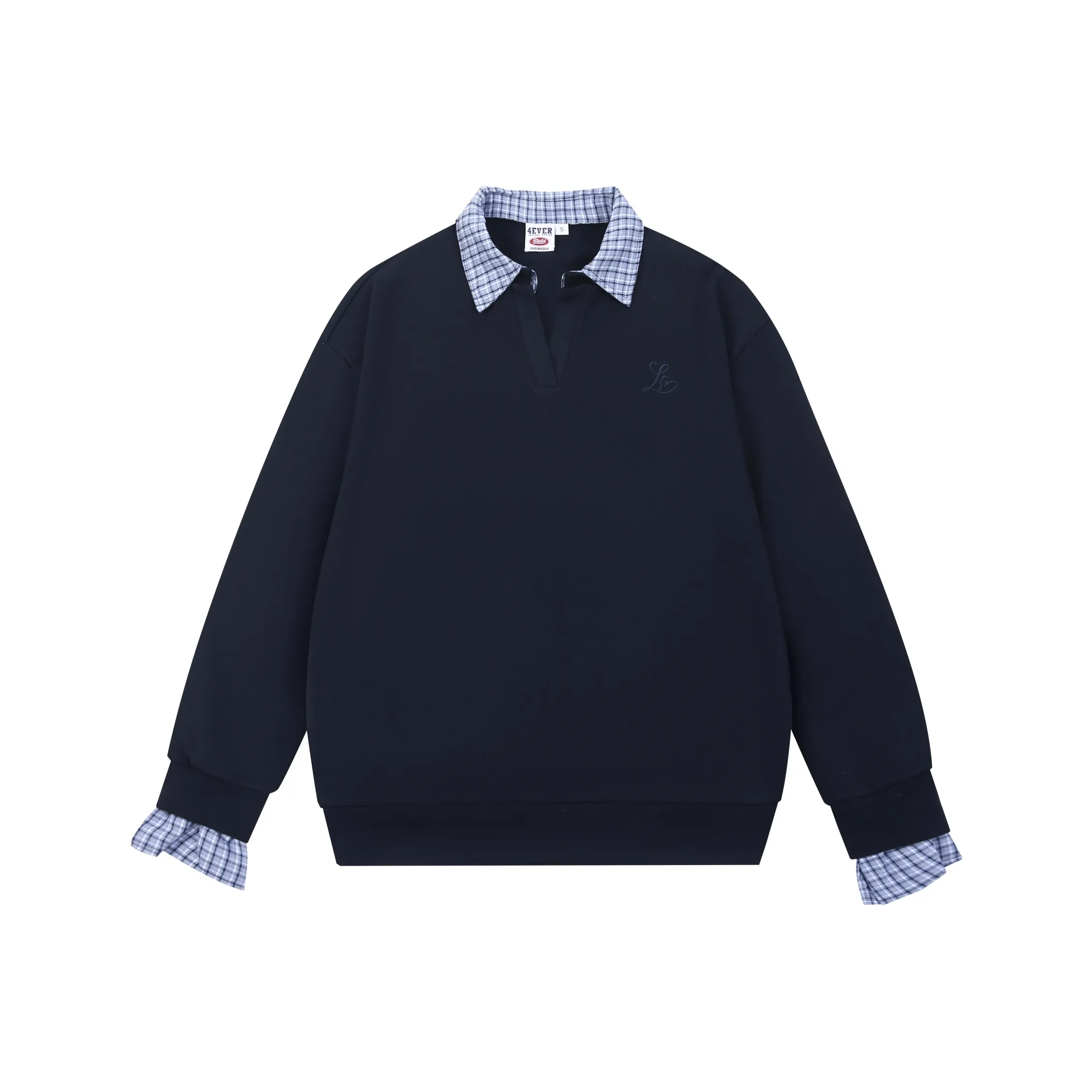 4EVER LAB Темно-синий синий женский свитшот