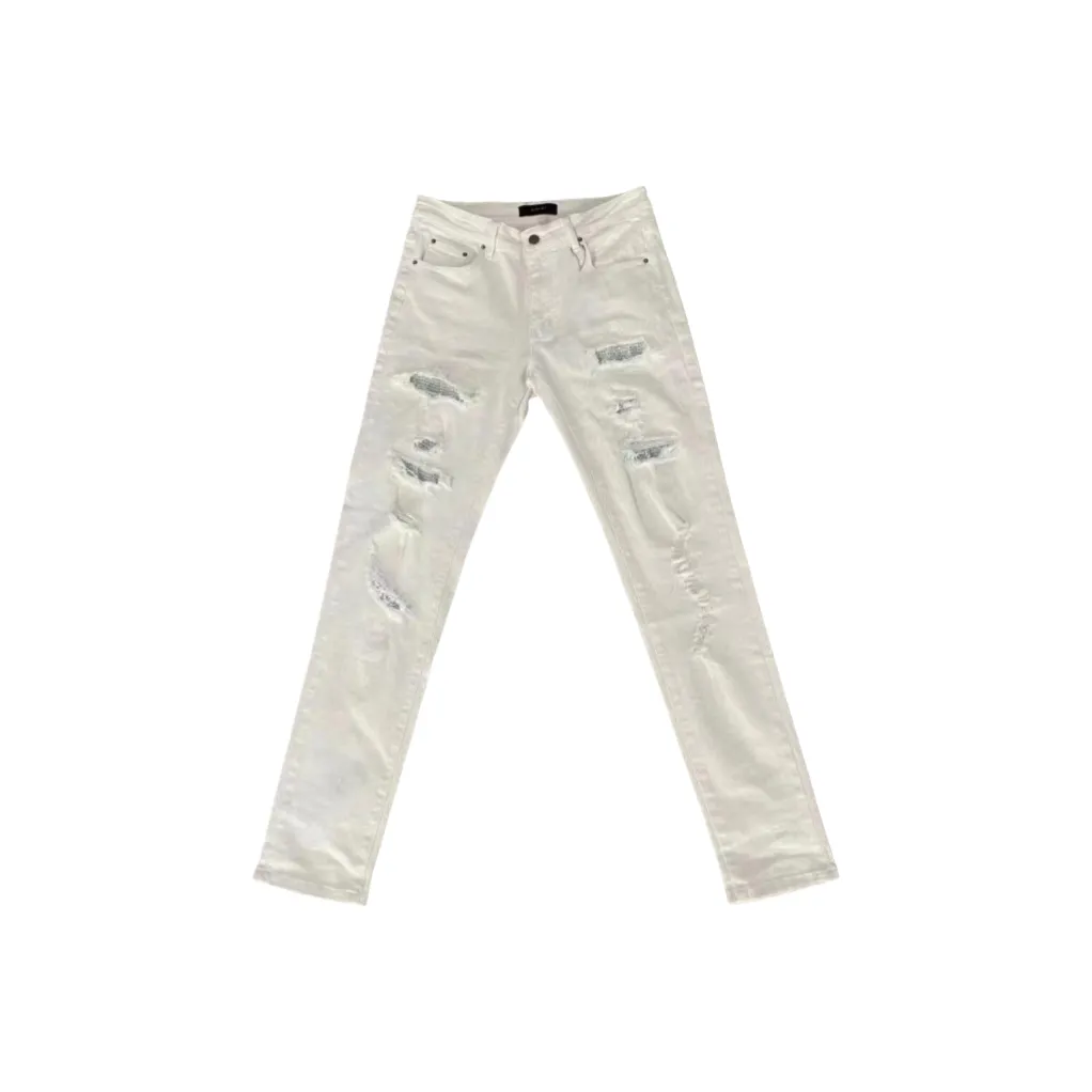 CAT'S PAW Белый Унисекс Джинсы