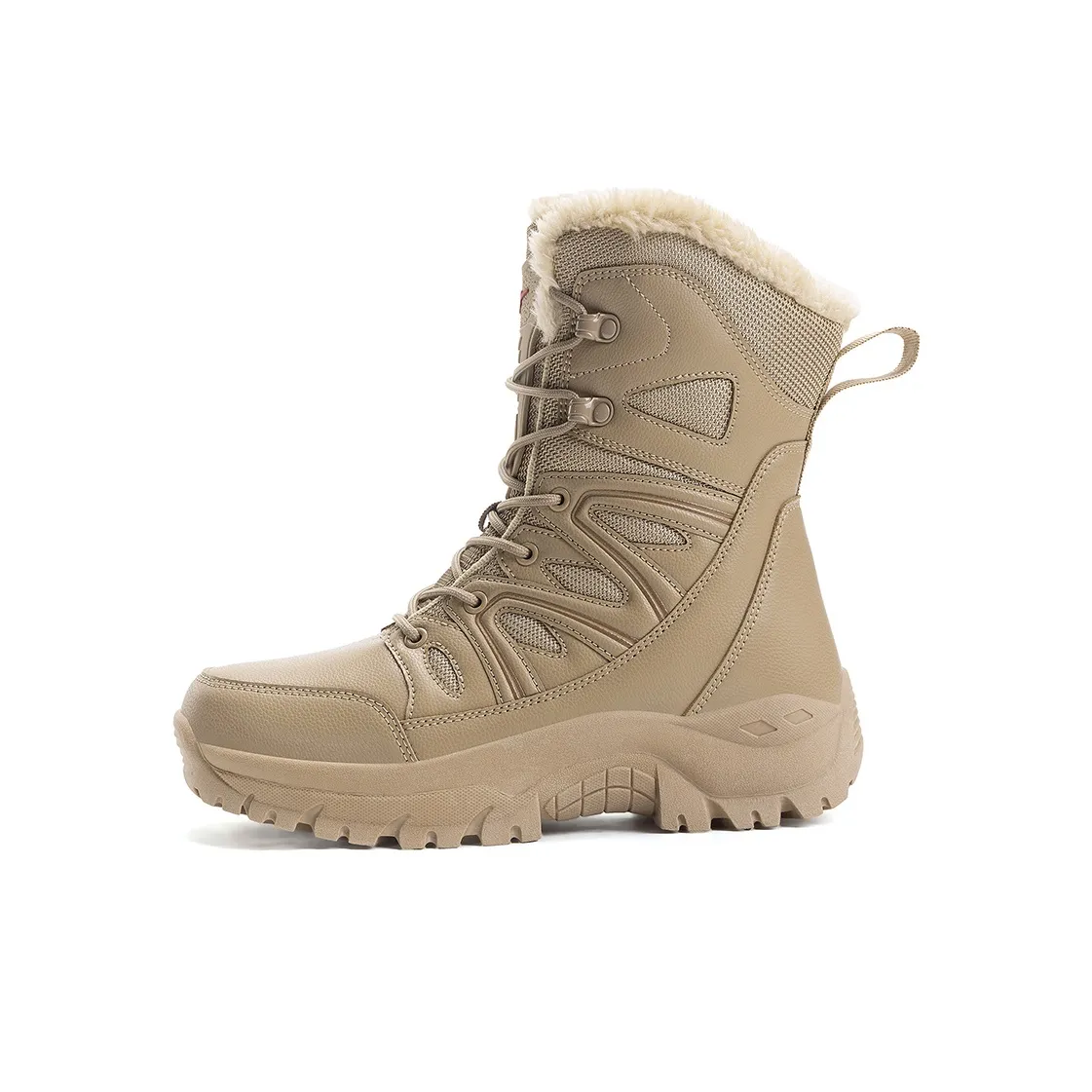 AISHIMENG Термический Короткий MID Голень Утолщенный и Снежные Ботинки с Флисовой Подкладкой Мужские