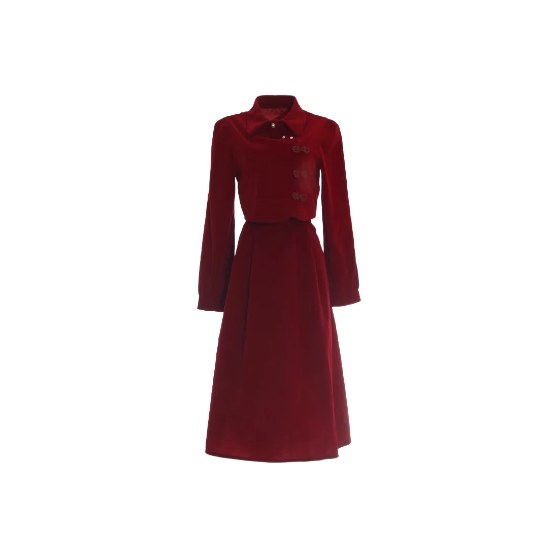 ARIADNAW STUDIO Комплект Платье Женское Длинное Платье с Длинными Рукавами