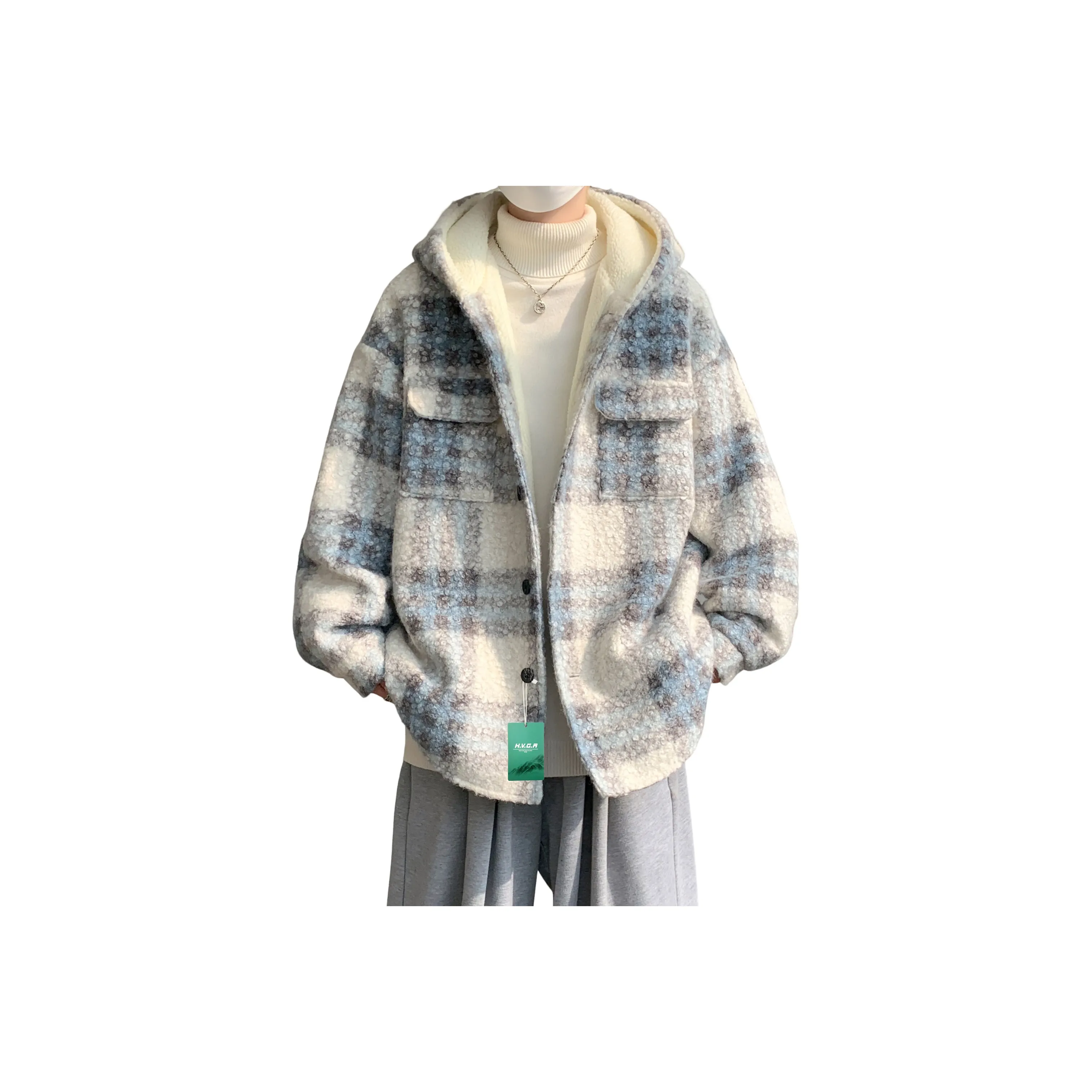 H.V.G.A Velvet Feel Coat Unisex H.V.G.A Вельвет Feel Пальто Унисекс