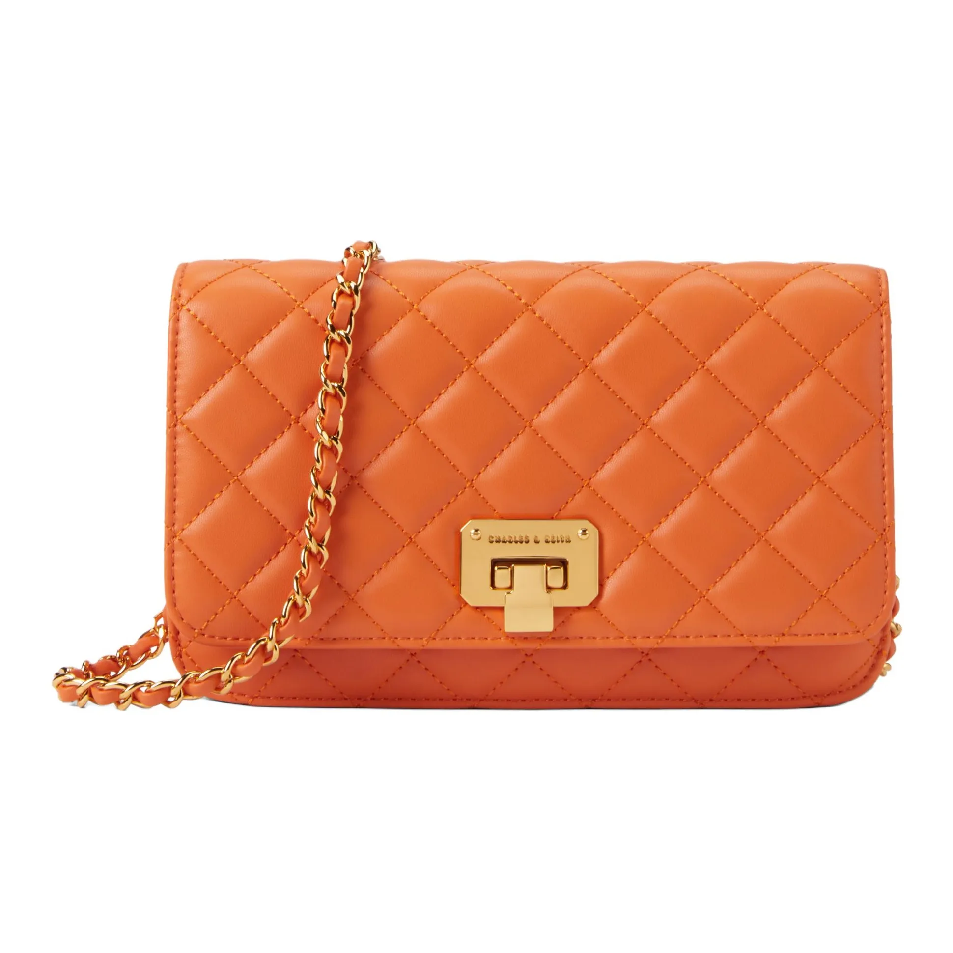 CHARLES KEITH Синтетическая кожа Маленькая квадратная сумка Сумка через плечо Маленькая Женская Многоцветная