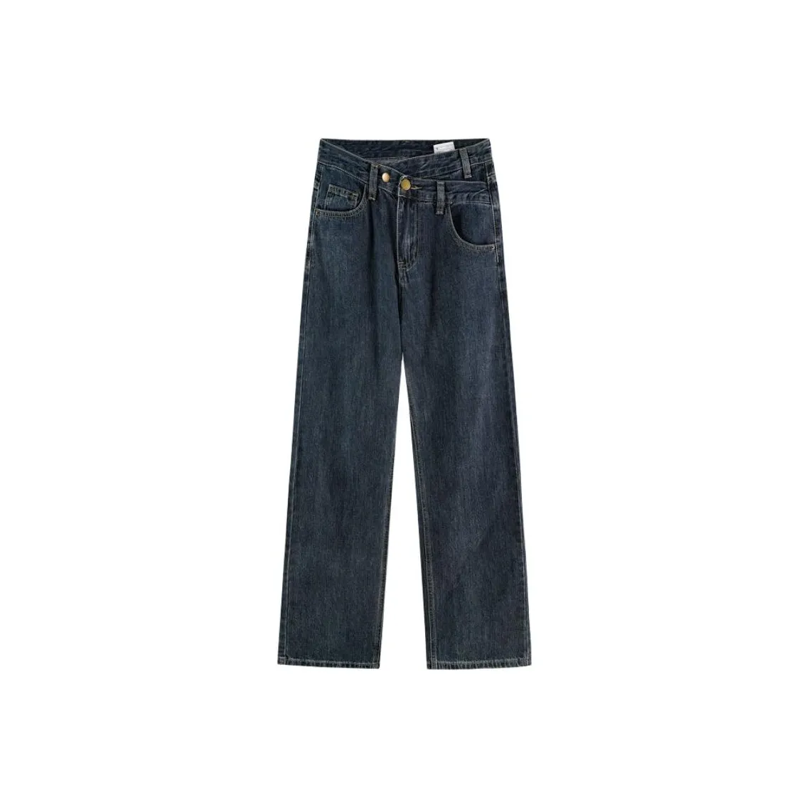 Lan Miao Темно-синий женский джинсы