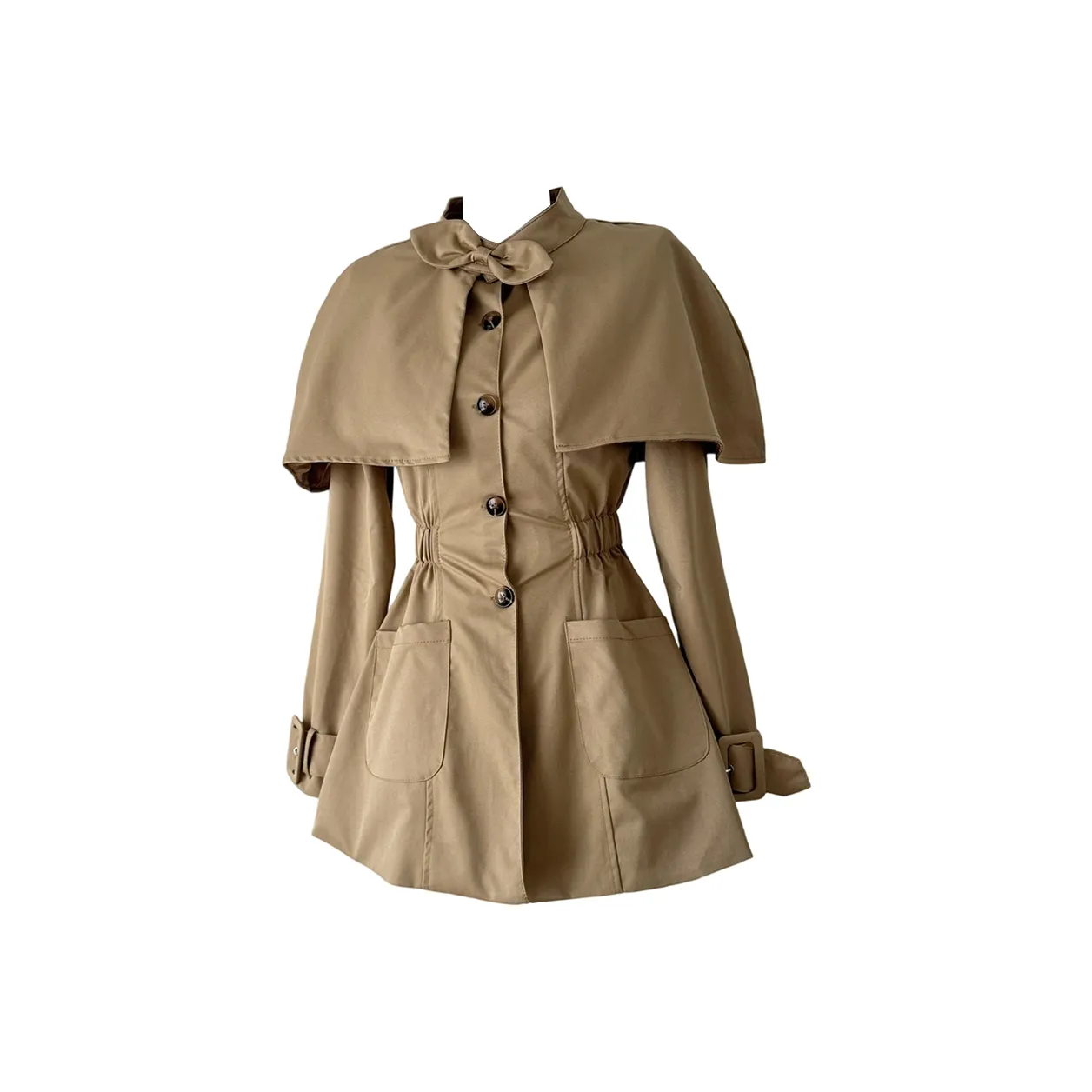 GRAYISMOON Хаки Женская тренч-куртка