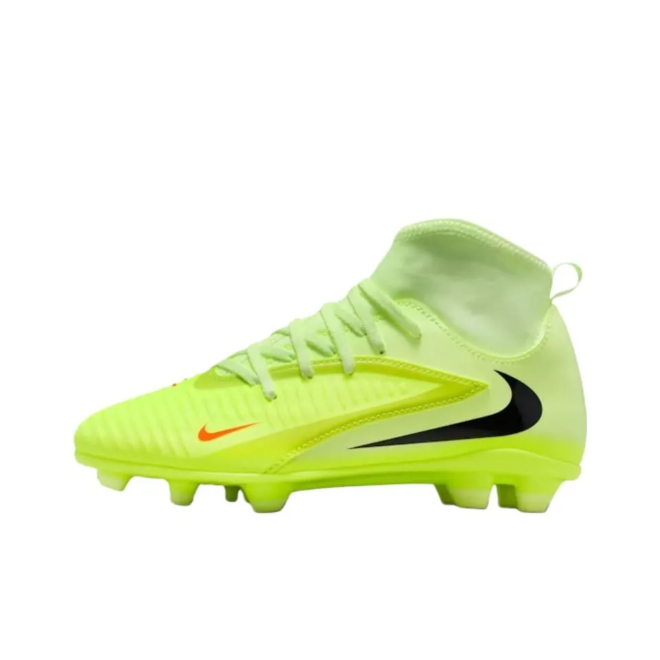 Nike Phantom 6 High Топ Детские футбольные бутсы Желтые Подростки