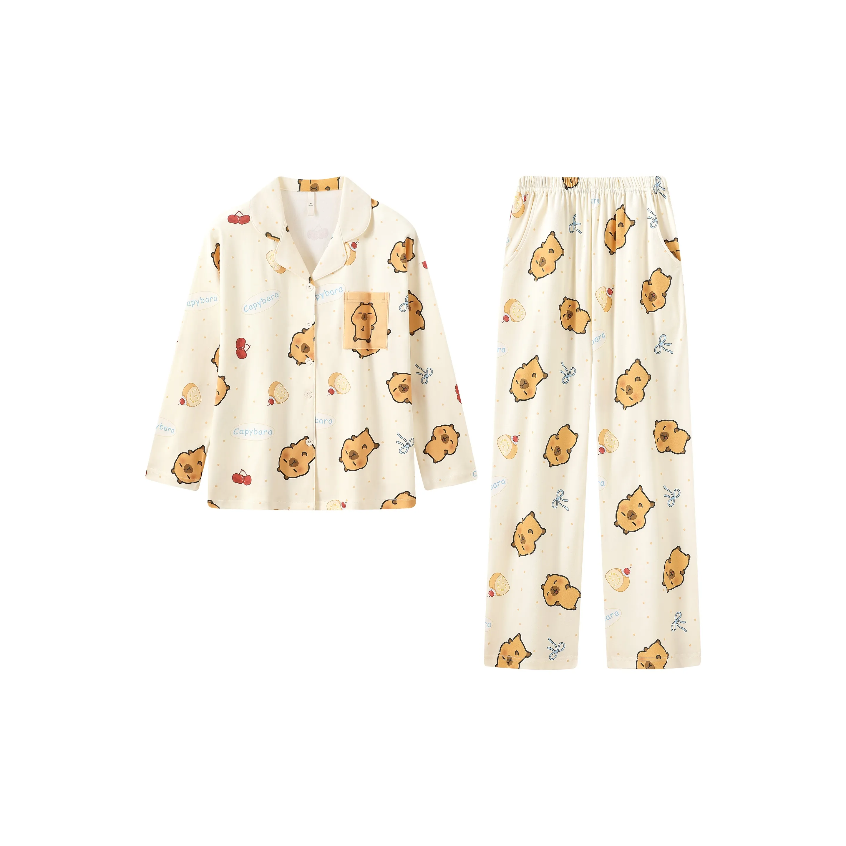 Gongdie x Capybara Collaboration Пижамный комплект Женские