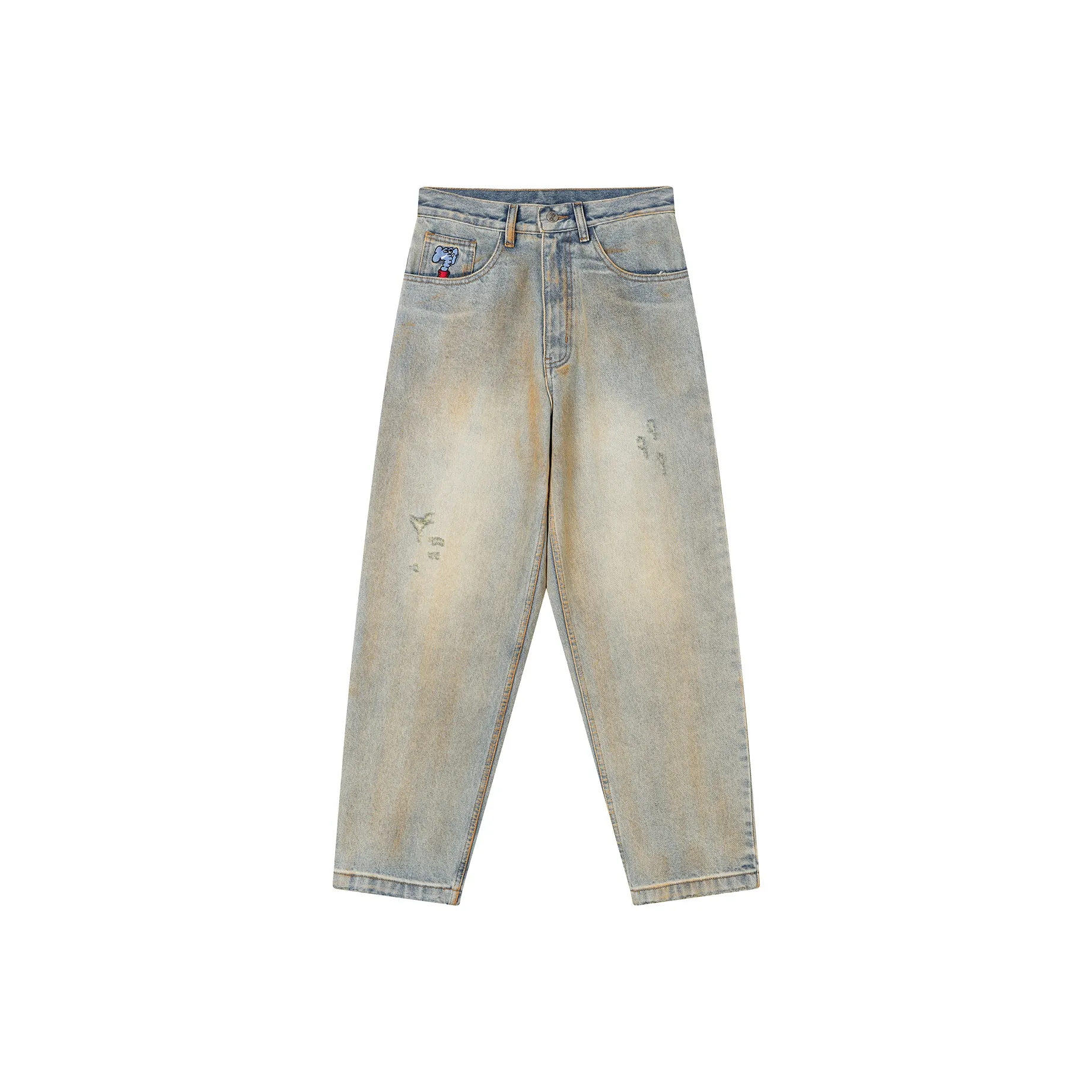 MIND ERROR Светло-синие унисекс джинсы