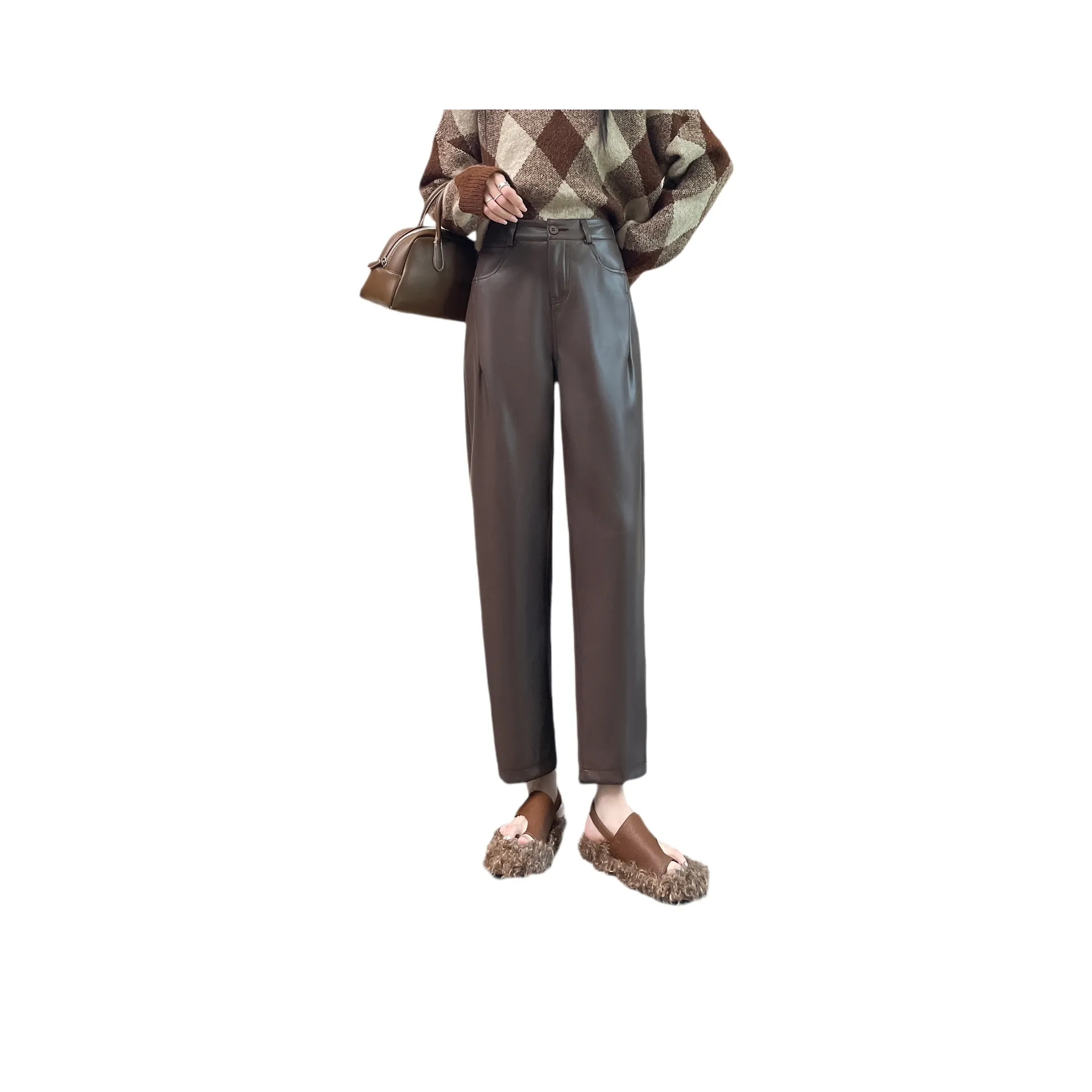 SITOL Женские кожаные штаны