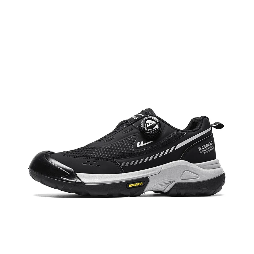 Warrior Покрытие Баланс Поддержка Устойчивость к истиранию Дышащий Противоскользящий Низкий Топ Повседневная обувь Мужская Черный Серый