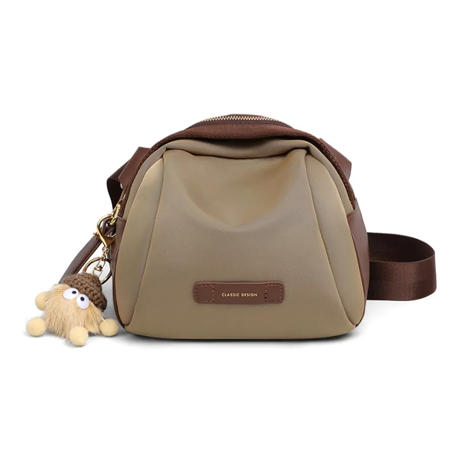 VINEY Сумка через плечо из ткани стандартная женская хаки