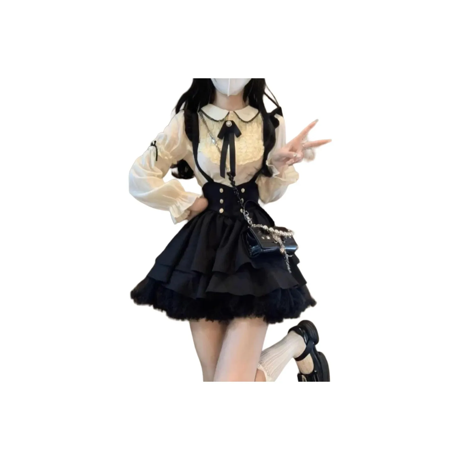 GIUHF Длинное платье с длинными рукавами женское