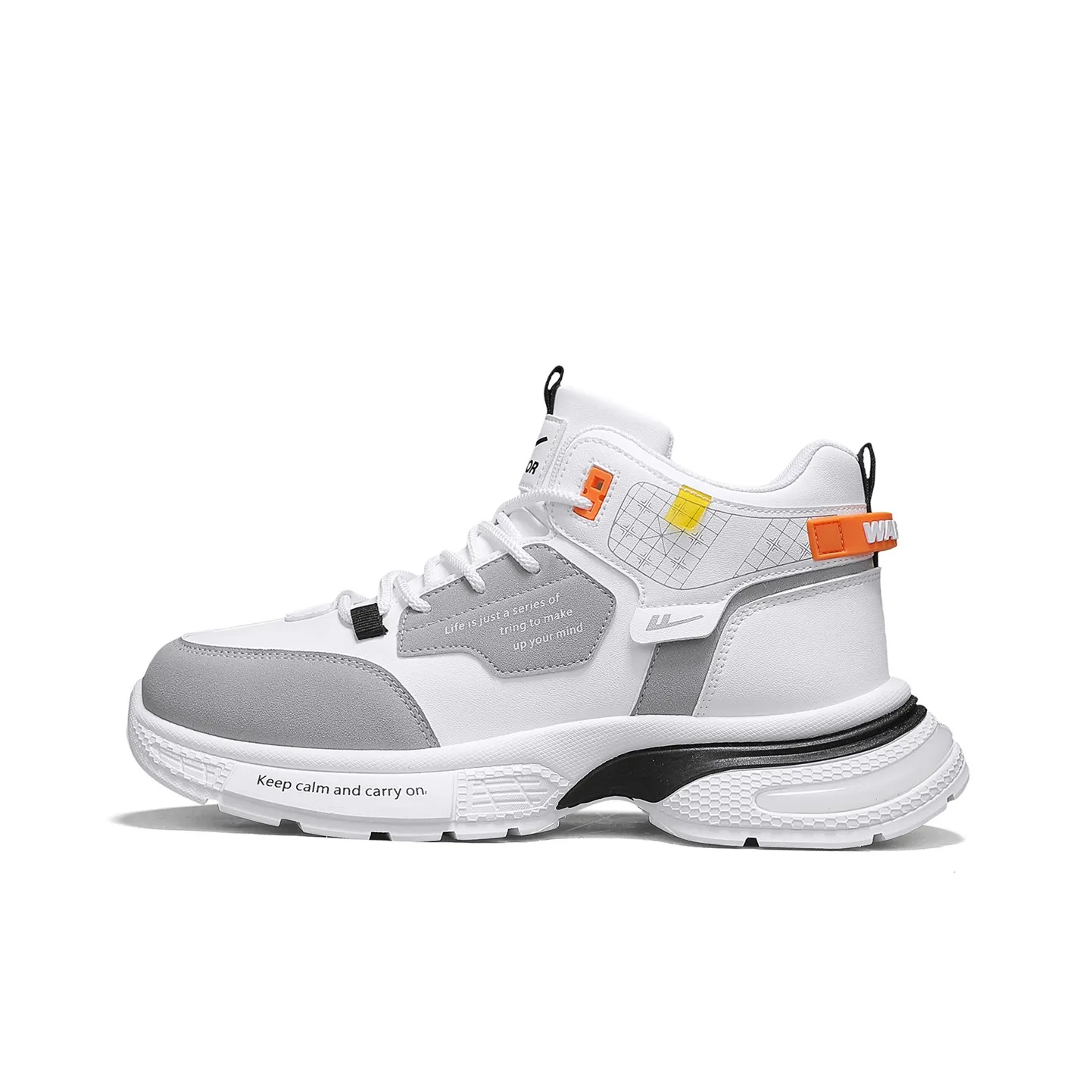 Warrior Износостойкий и Легкий Высокий Топ Толстая Подошва Кроссовки Мужские