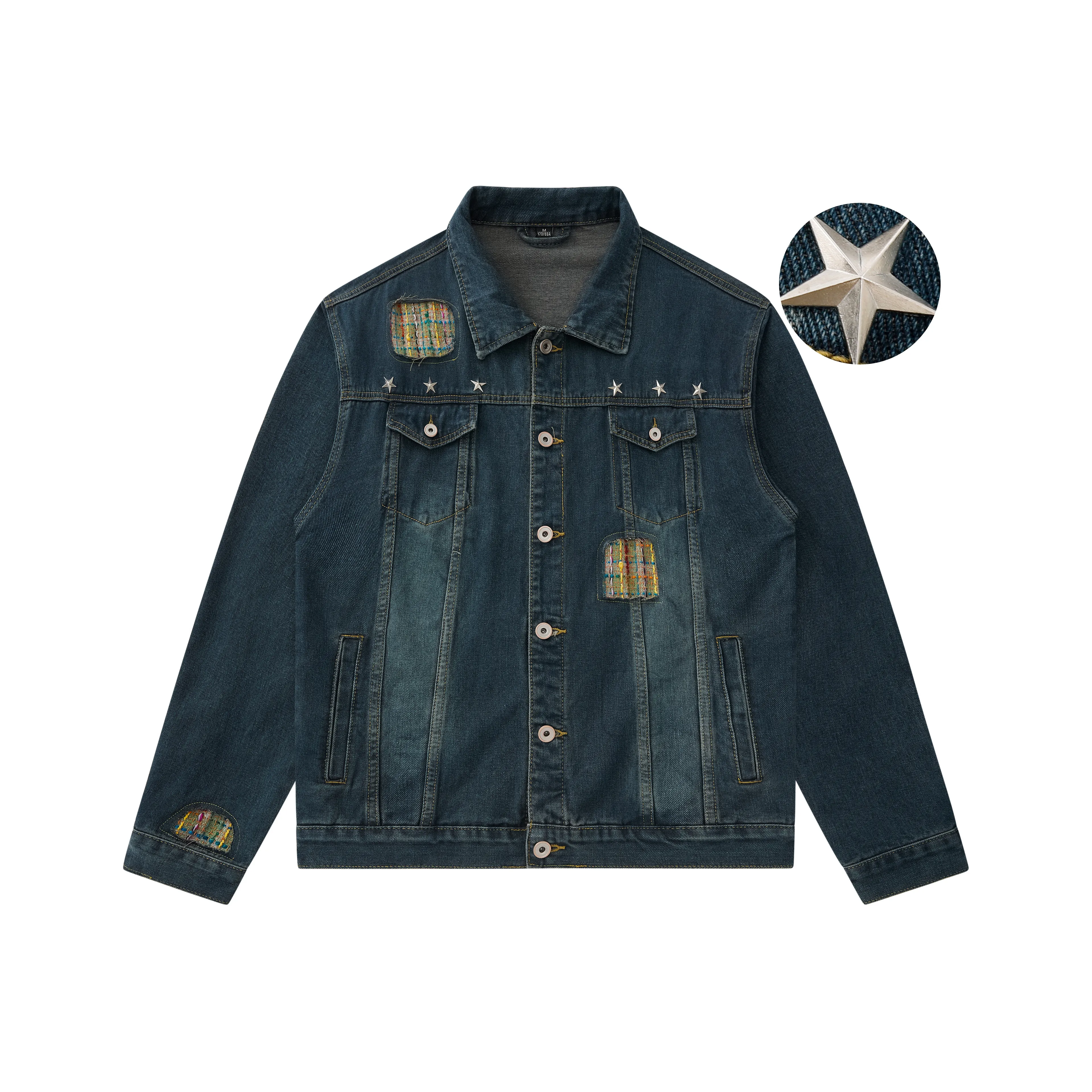 88RISING Ностальгический зеленый унисекс джинсовые куртки