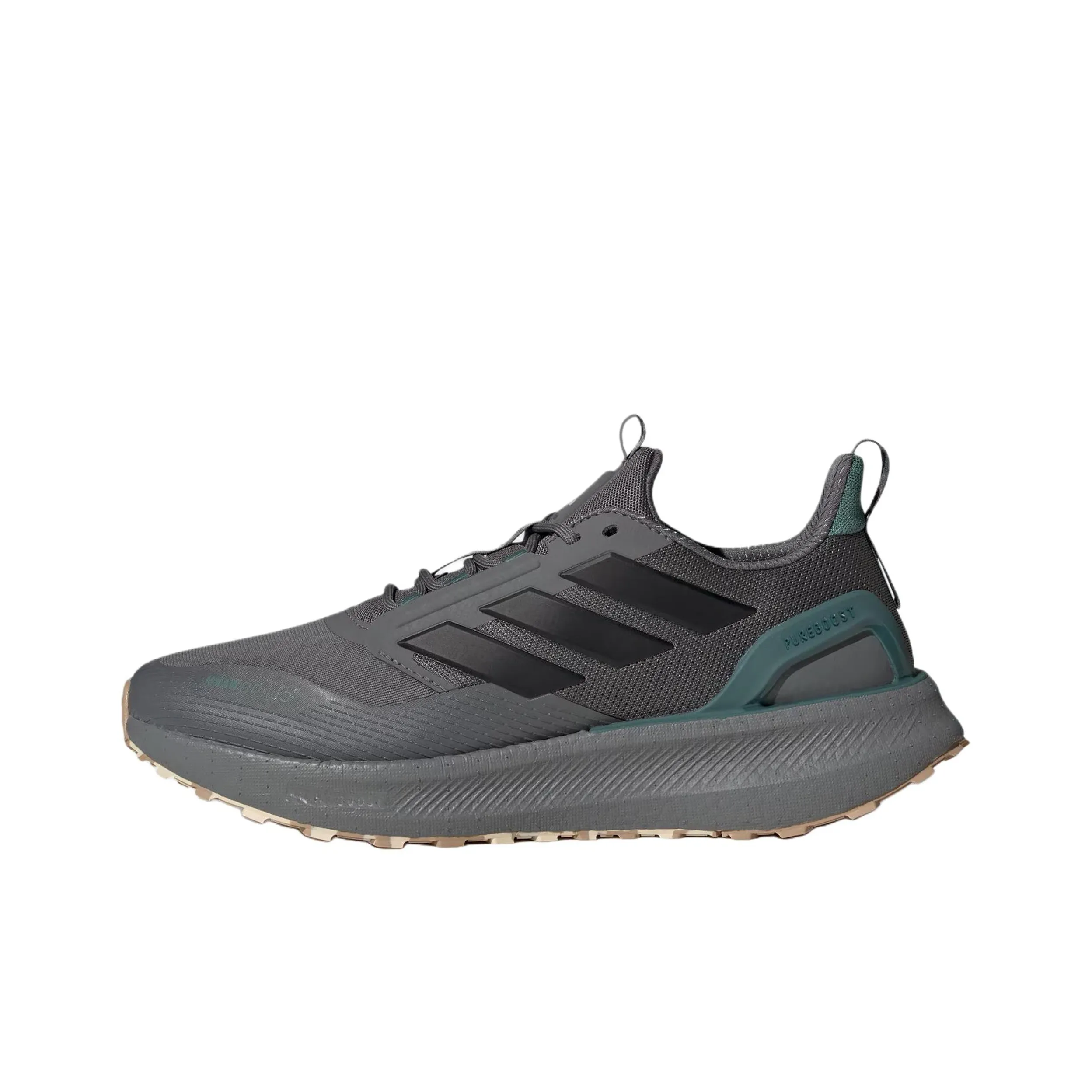 Adidas PUREBOOST 5 Противоскользящие Устойчивые к истиранию Водонепроницаемые Термостойкие Беговые кроссовки Унисекс Серые