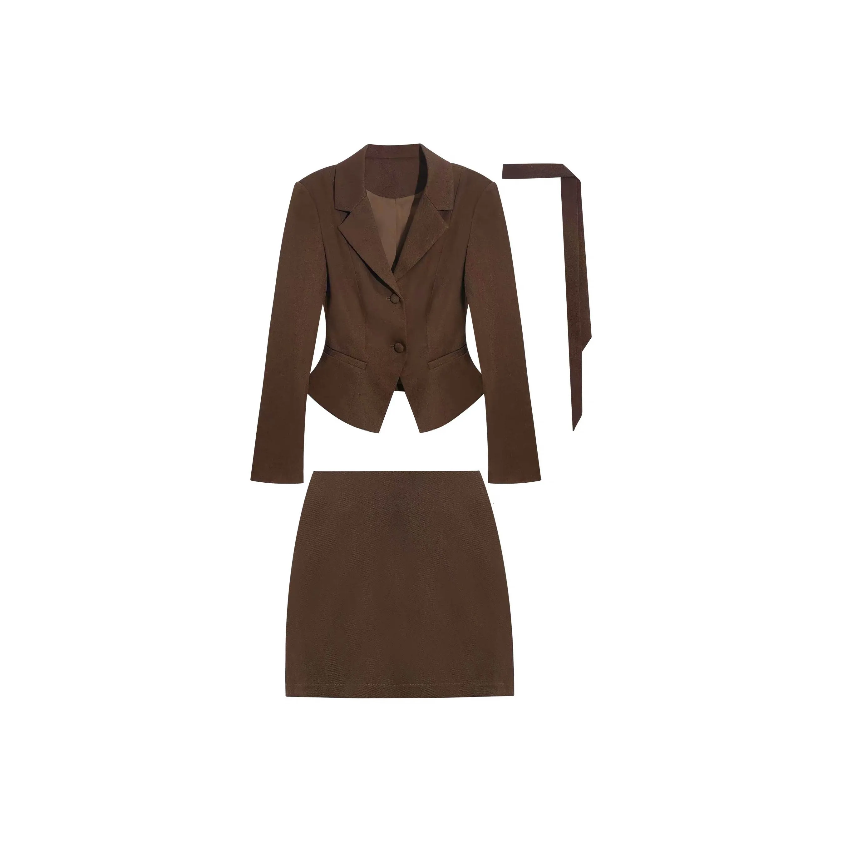 WUDONGWU Коричневый Женские Комплекты с Юбкой