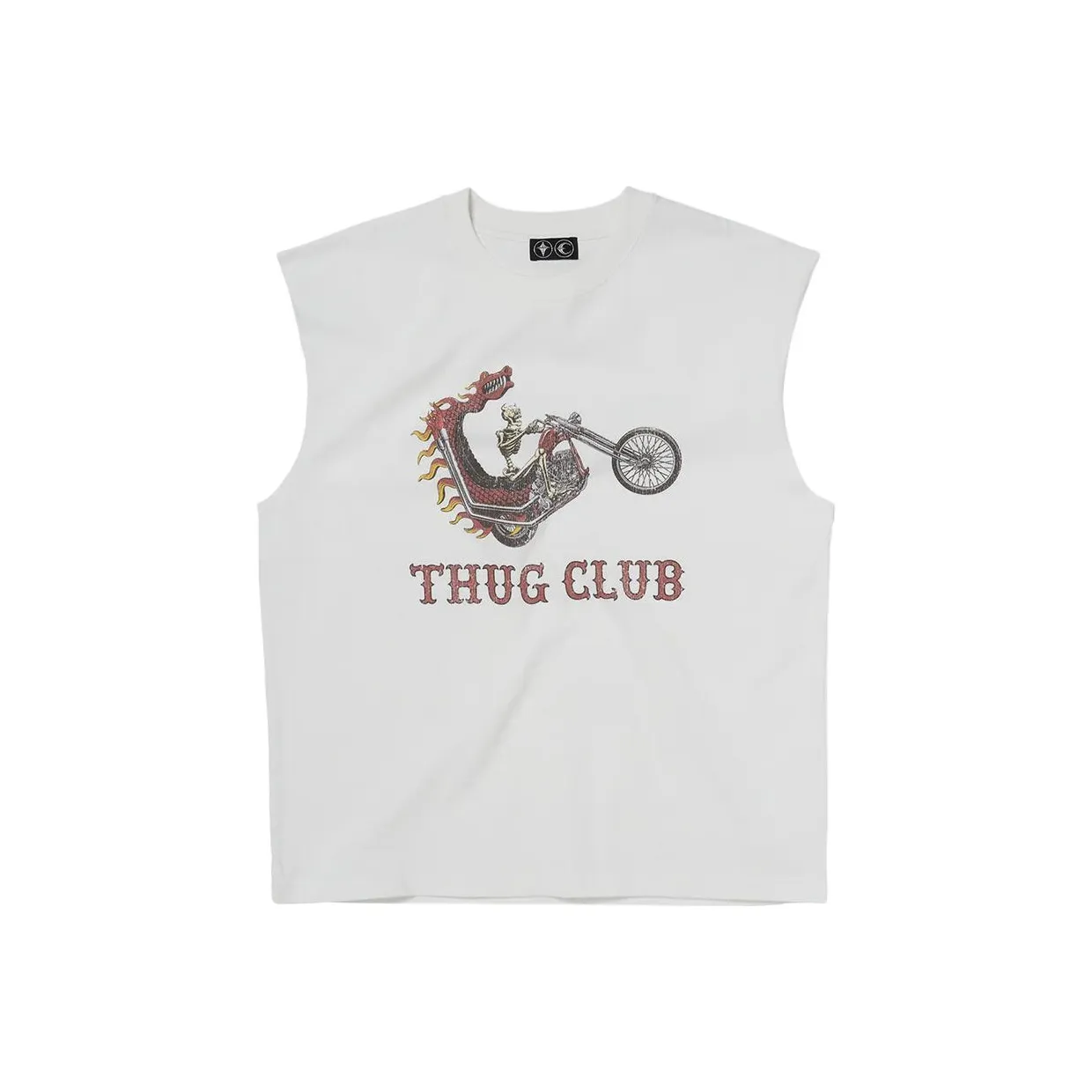 THUG CLUB FW25 Дракон Тони-Тони Чоппер Без рукавов T-рубашка Унисекс