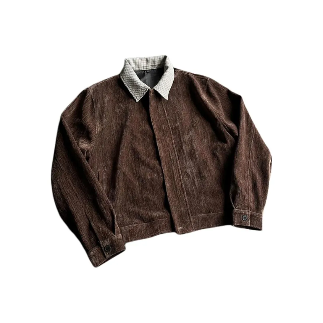 TUOFEI Old Money Коричневый Унисекс Куртки