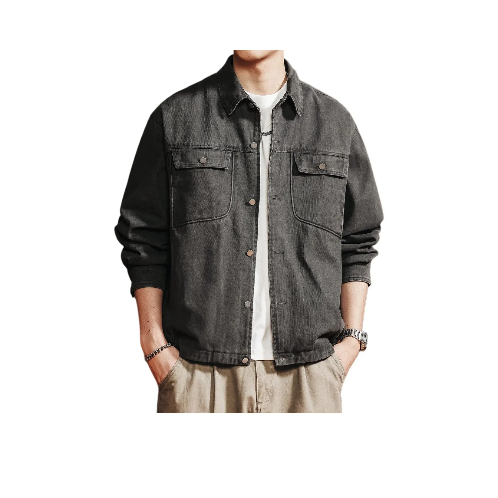 GELANLU Унисекс Джинсовые куртки