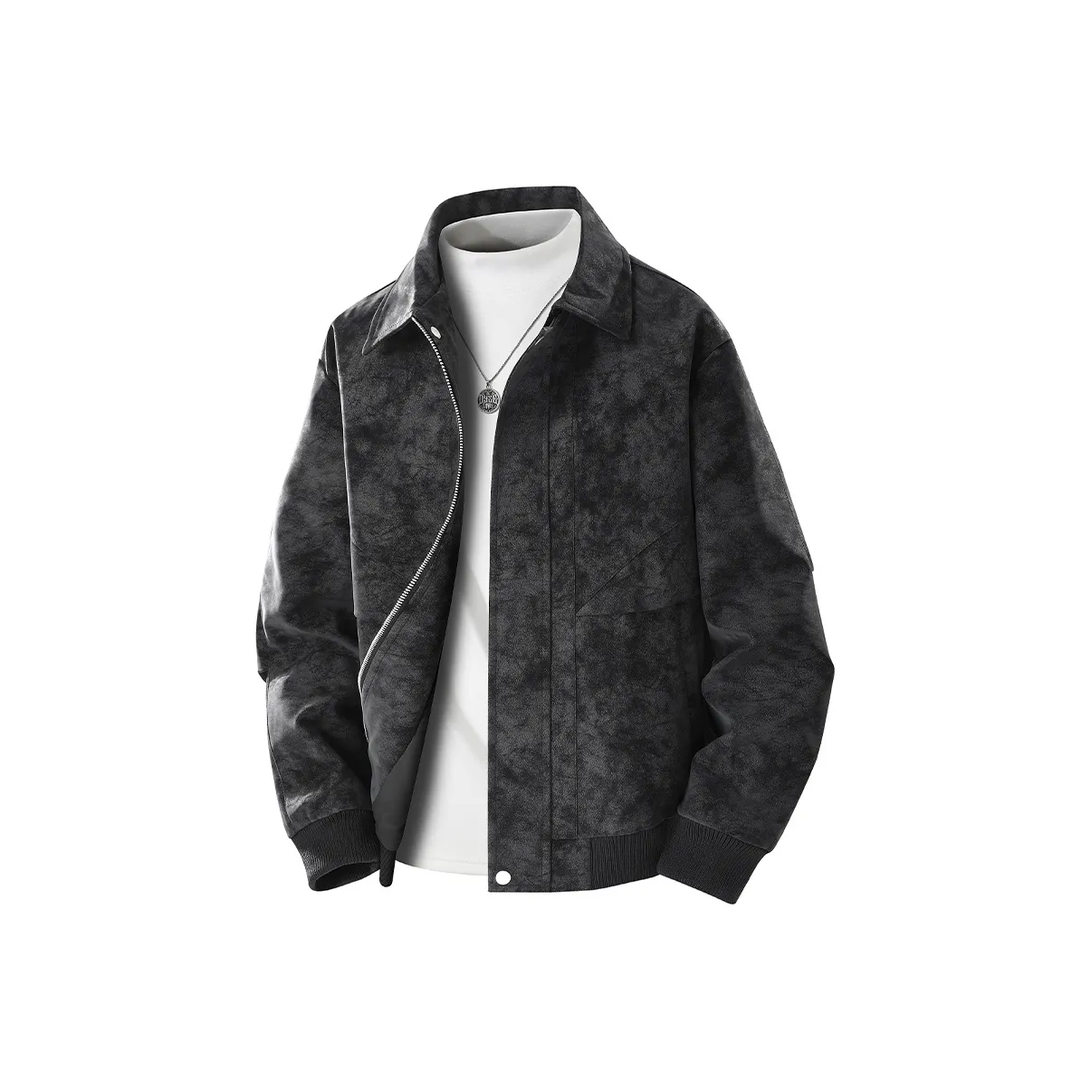 PGNC CHIC Рабочая одежда Топ Trendy Versatile Мужской Индивидуальный Кожа Куртка Мужская