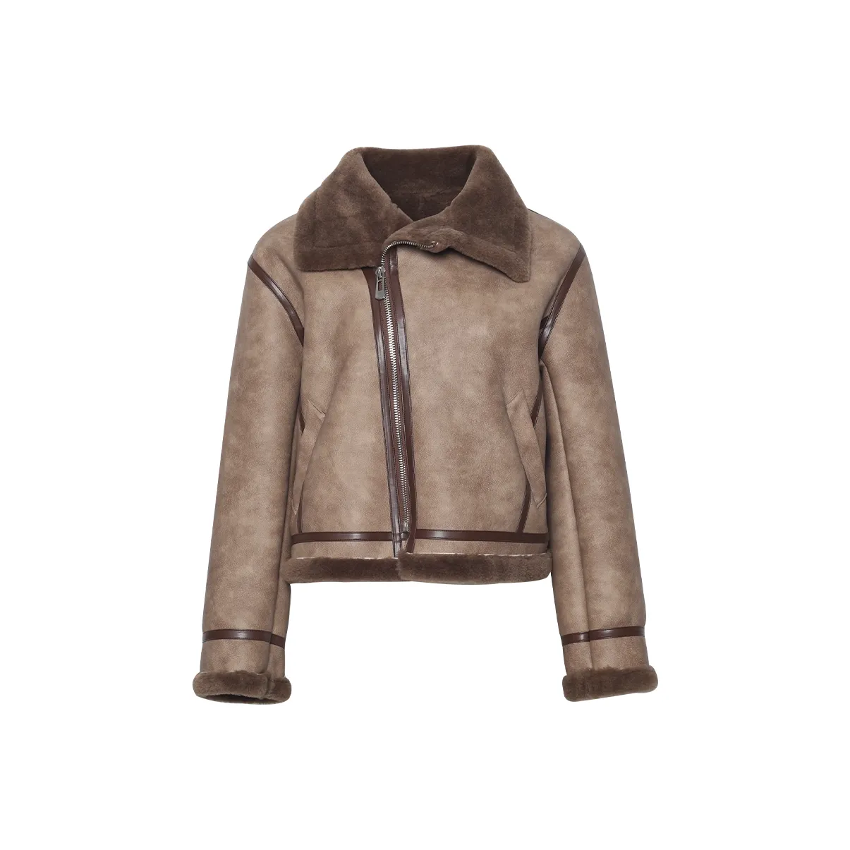 ONE T Винтажный кофе Женские меховые изделия