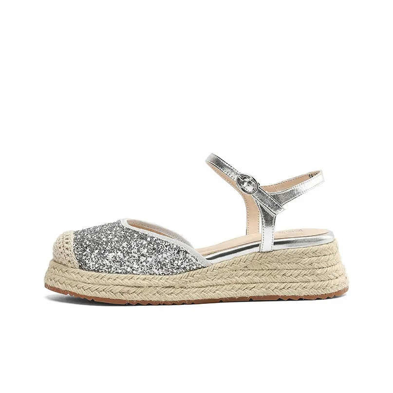 XICUNMINGWU Сандалии с клином и каблуком Женские