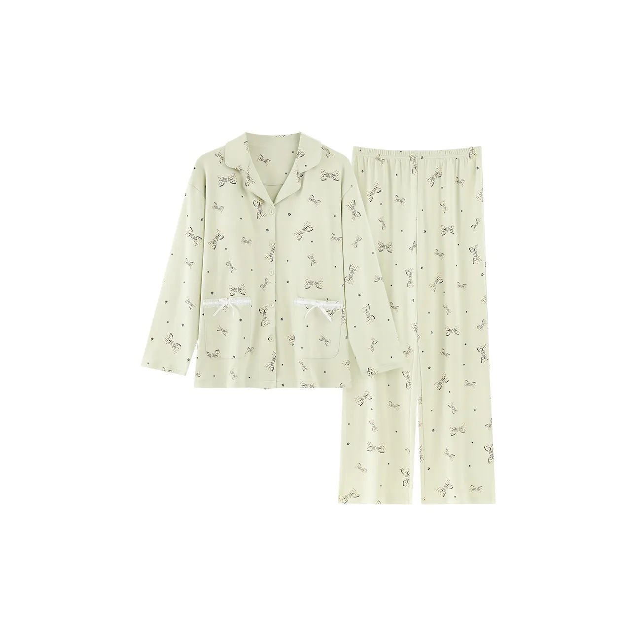 MADALLO Светло-зеленый женский пижамный комплект