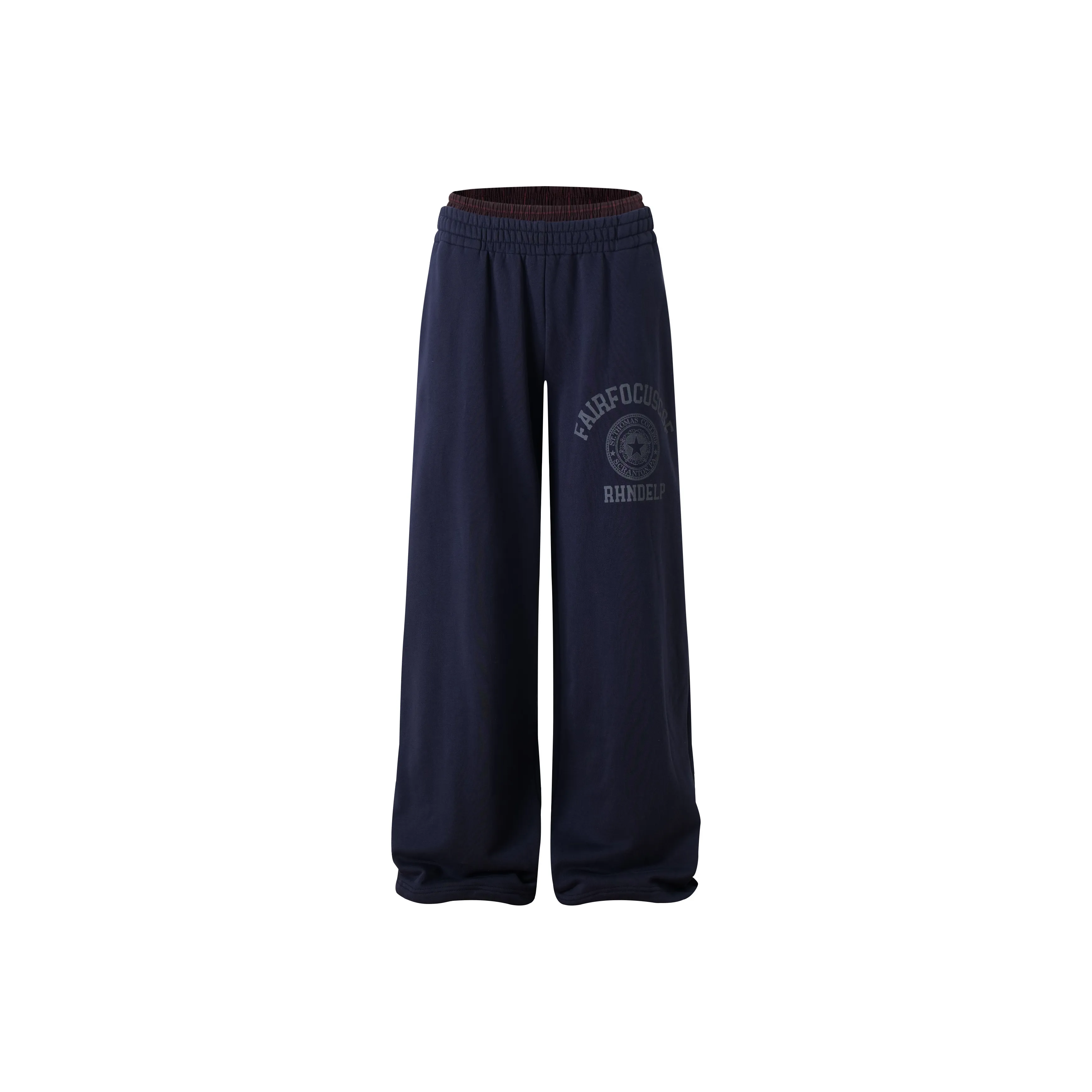 GBXM Темно-синий Унисекс Повседневные Штаны