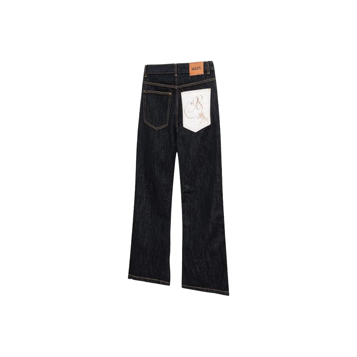 YICHEN Оригинальный Корова Черный [YKK Zippers Пшеница Пряжка] MID Высокая Обхват талии Регулировка Унисекс Джинсы