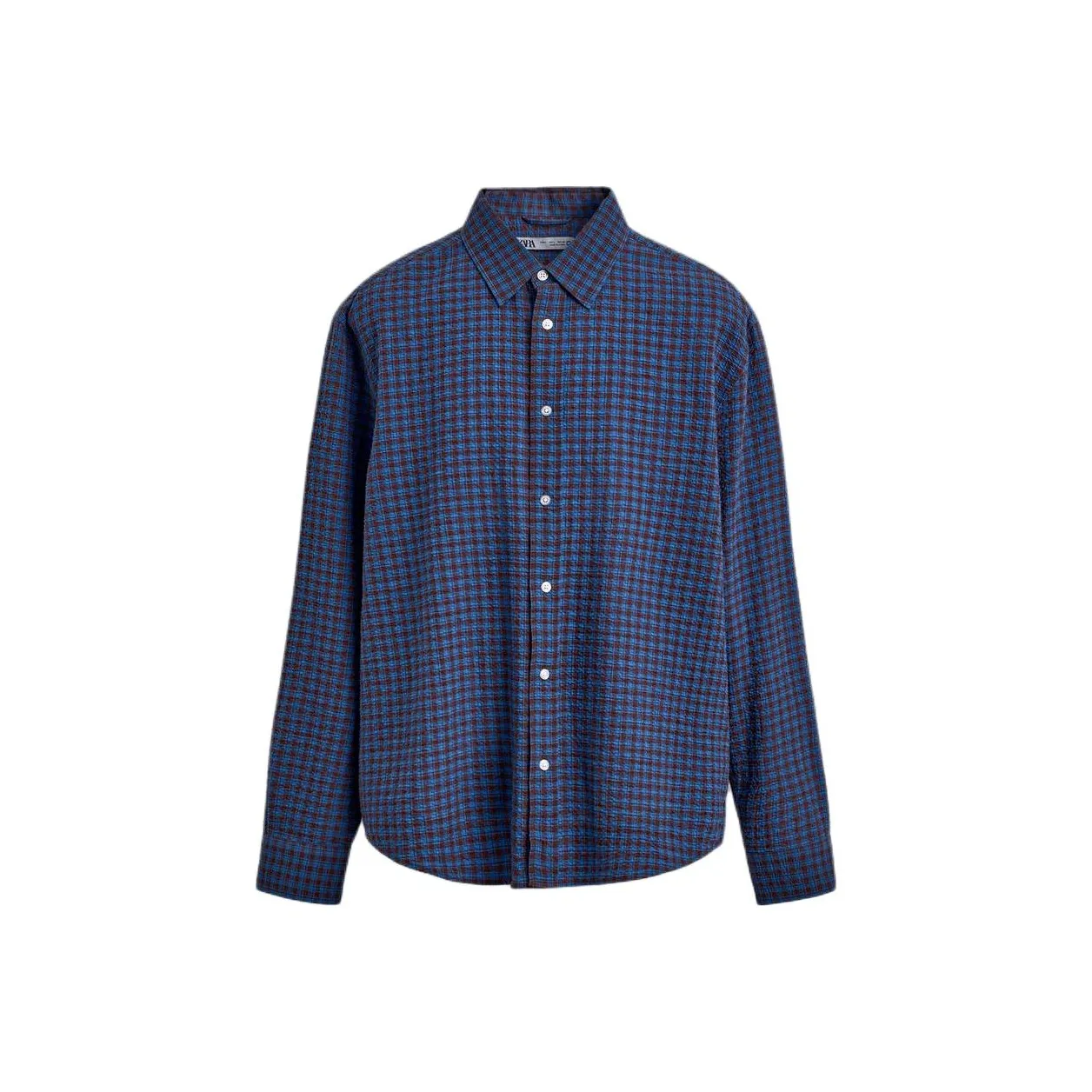 ZARA Темно-синие мужские рубашки