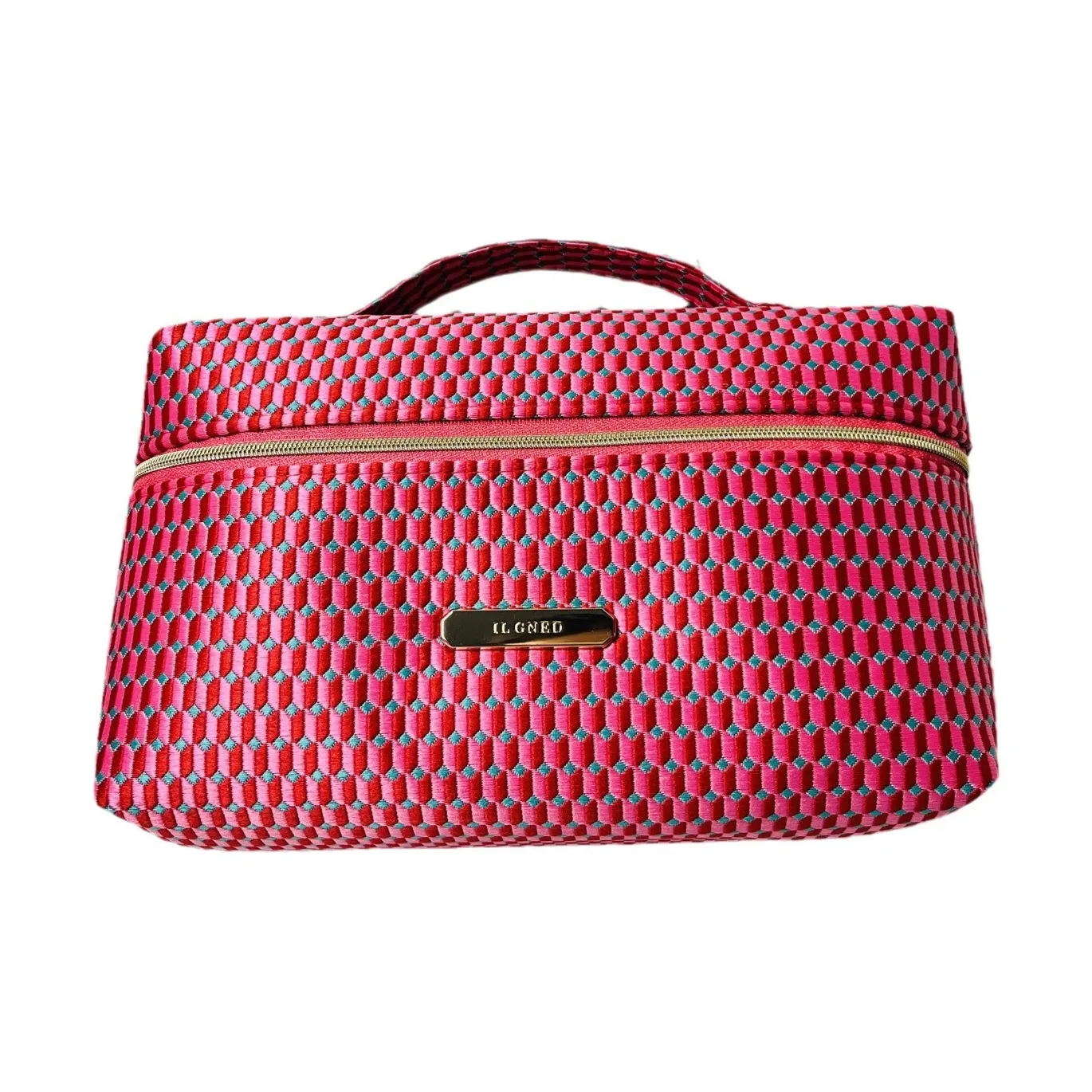 OMGD Макияж Сумка для хранения Мода Красная Чек Калейдоскоп Премиум Путешествие Хранение