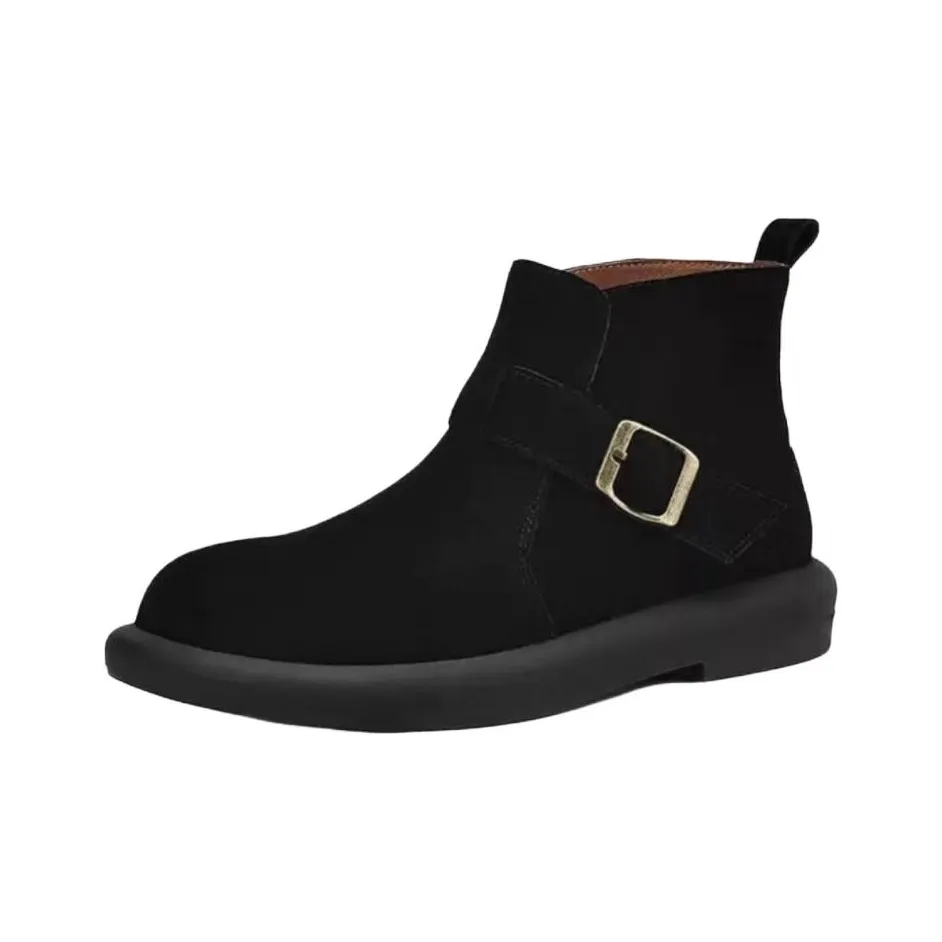 WUJI Винтаж Slip-On Martin Boots Booties Женские
