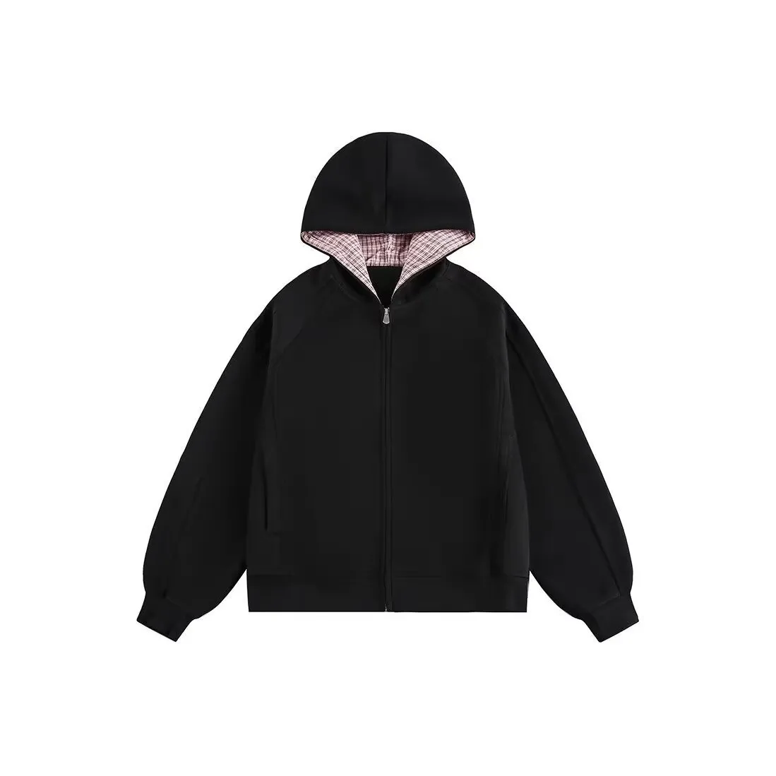 Wooden Rabbit Zippers Свободный крой Утягивающий кардиган Куртка Мужская