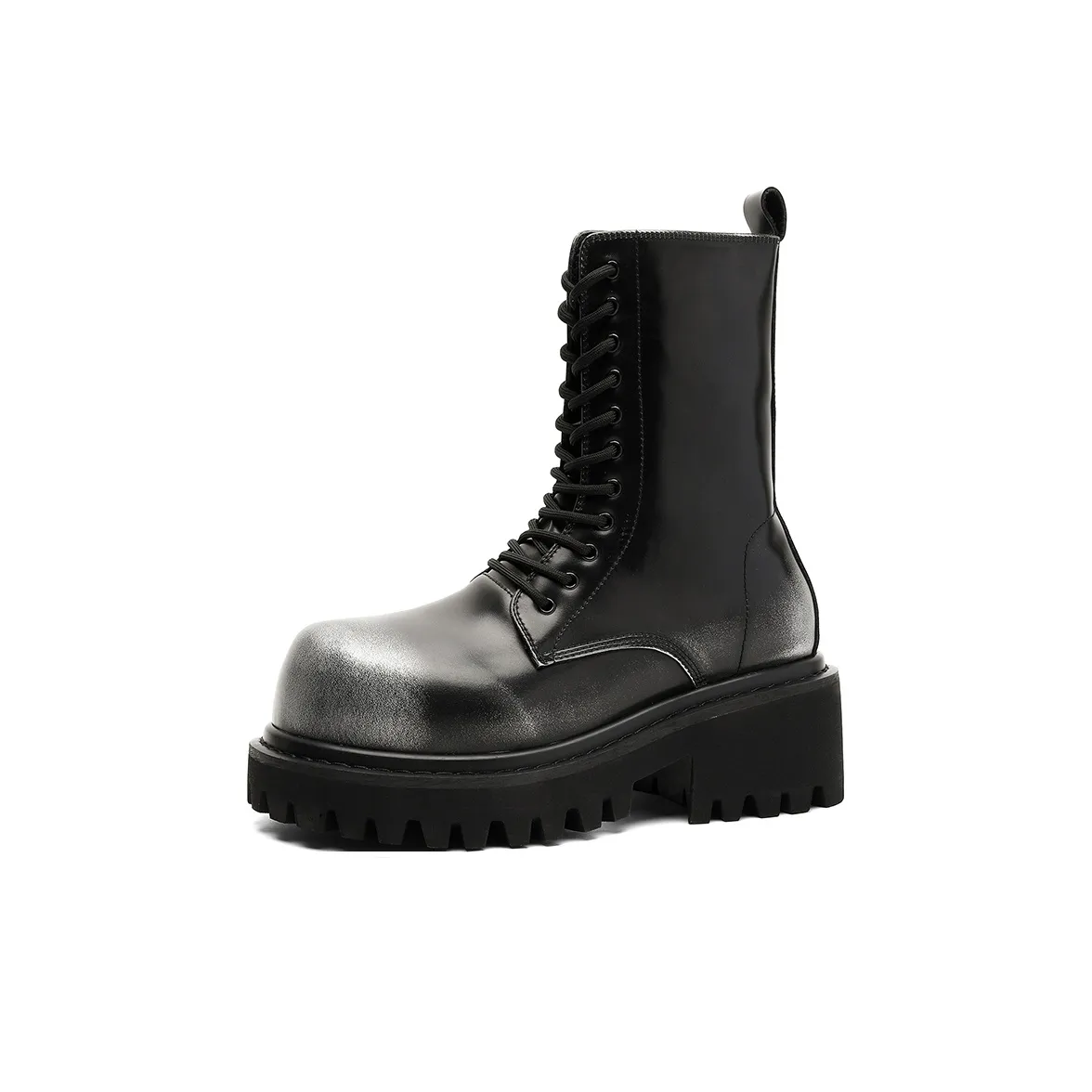 V05 Мода Big Head Британский стиль Мужские ботинки Платформа для увеличения высоты на 10 см Винтажный стиль байкерские кожаные ботинки Мужские