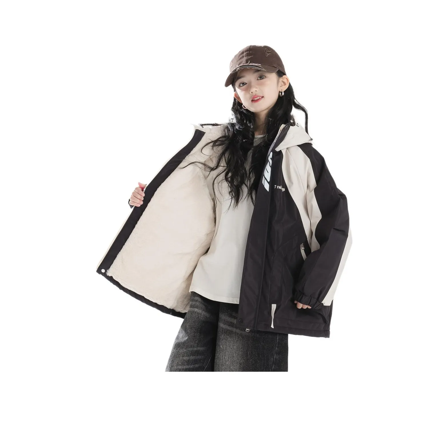 URBANSHOW [Флисовое утепленное пальто] Зимний