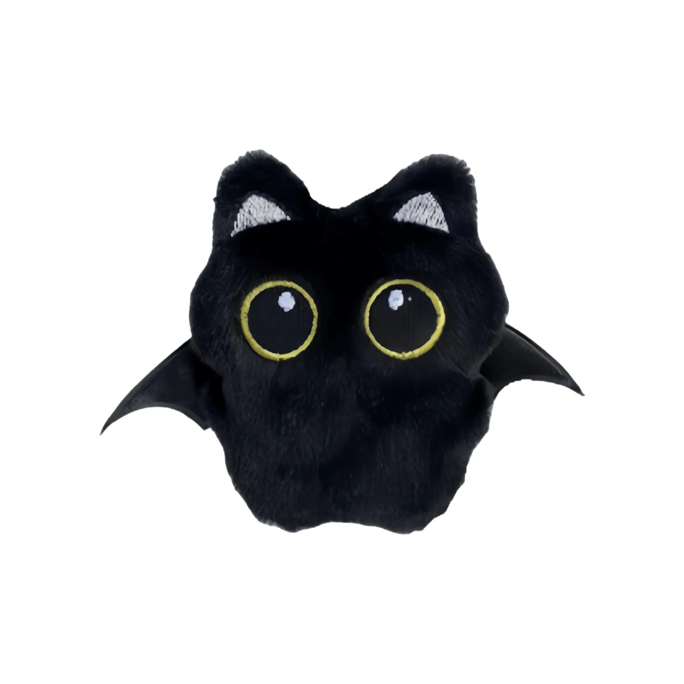 LOGISTAR Маленький Черный Кот Фотография Сумка через плечо Ангел Демон Пара Украшение Милый Плюшевый Украшение 10 см Длина тела