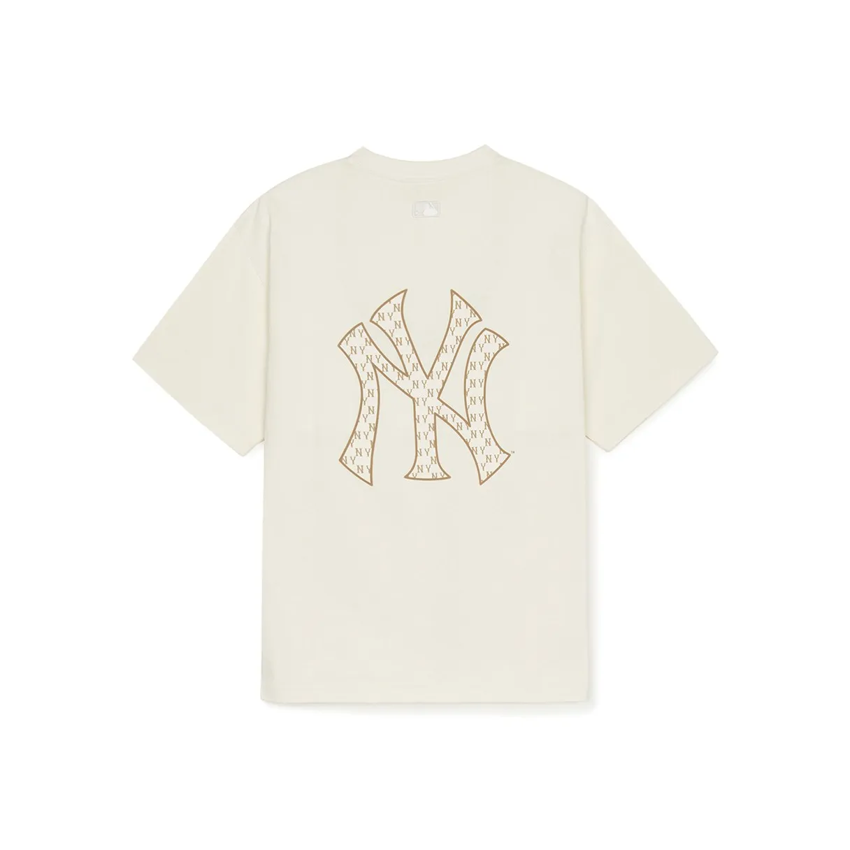 MLB MONOGRAM Нью-Йорк Янкис SS25 T-рубашка Унисекс Кремовый