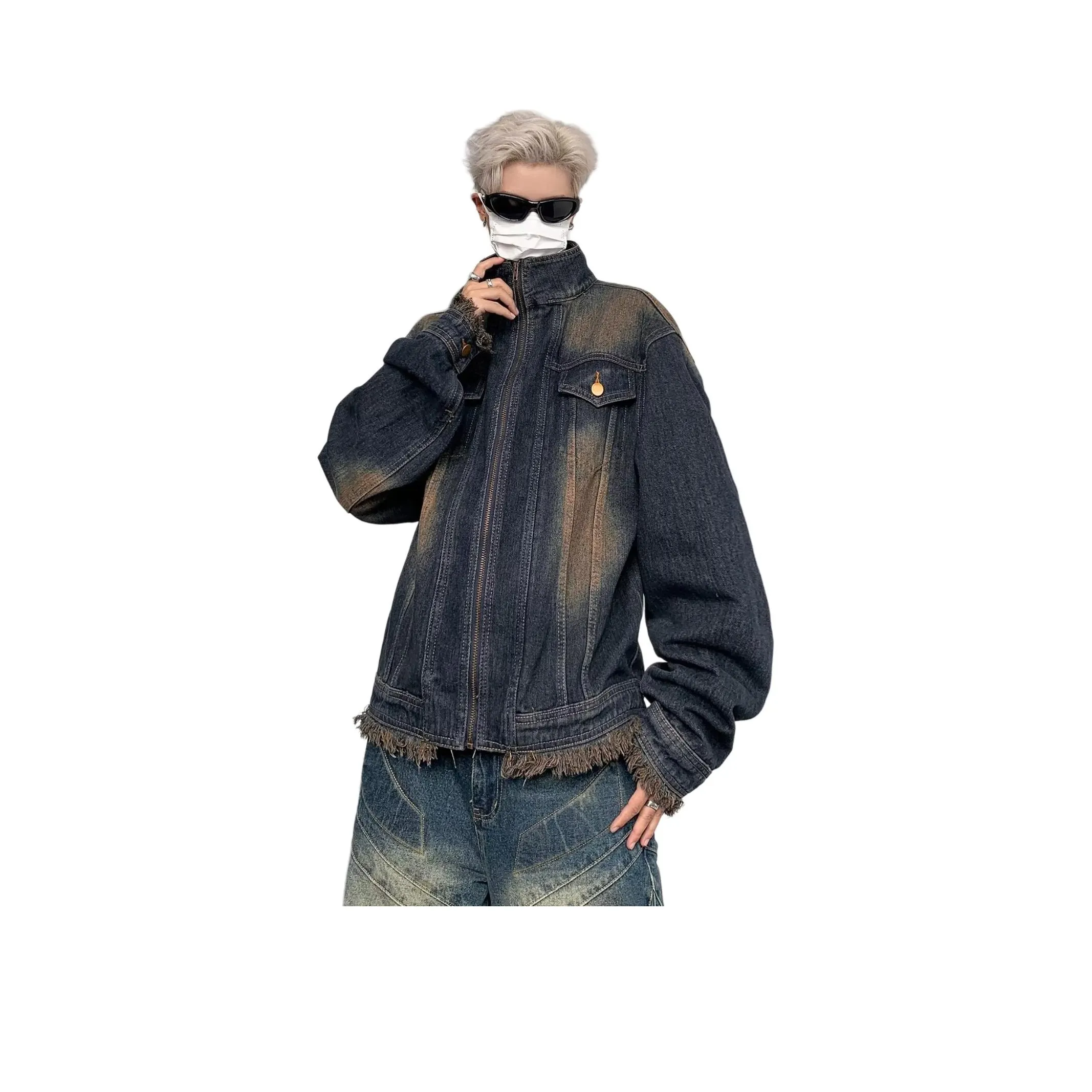 PAINT STAIN Джинсовые куртки и пальто Унисекс