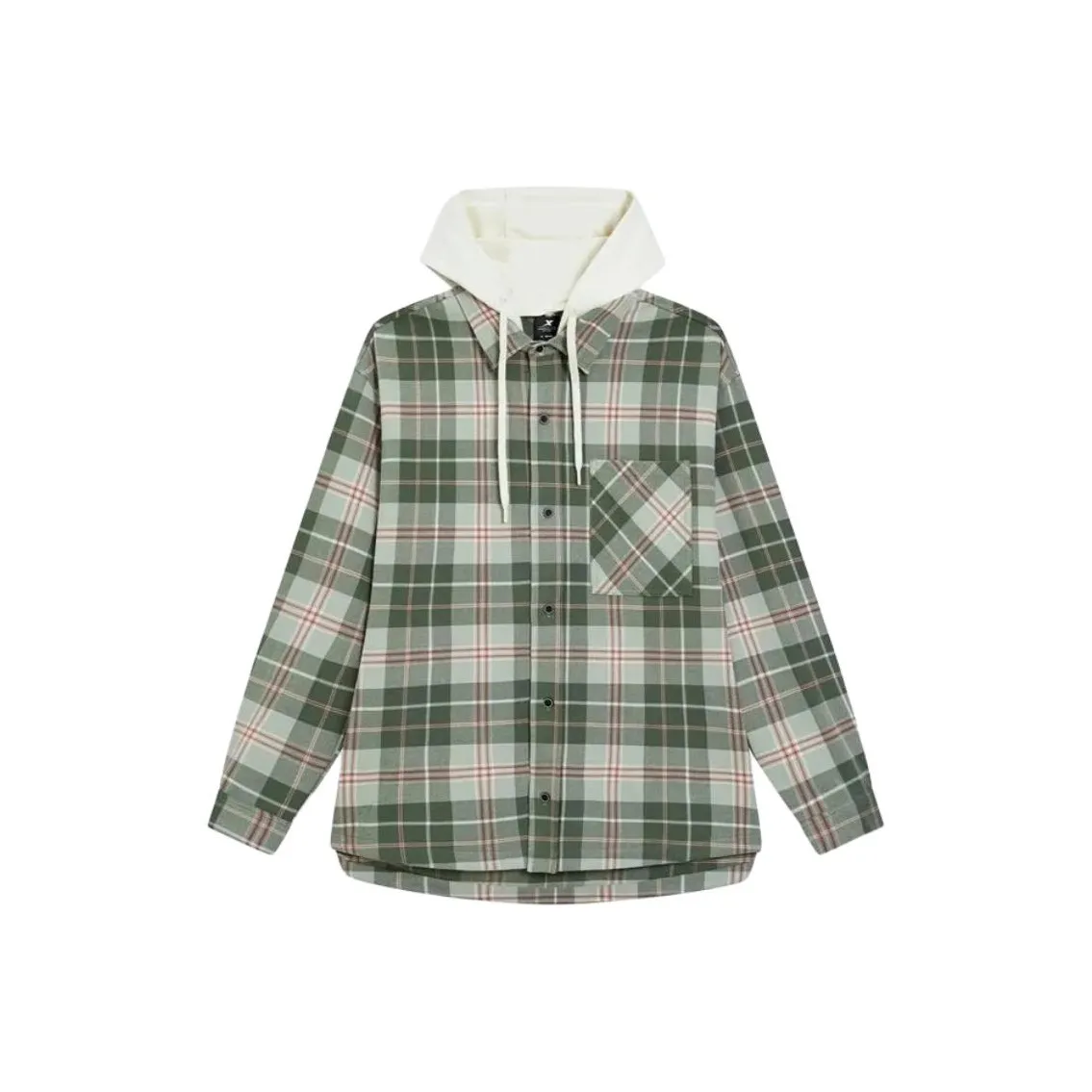 XTEP Li Bei Зеленый Хлопок Белый Deep Апельсин Мужские Рубашки