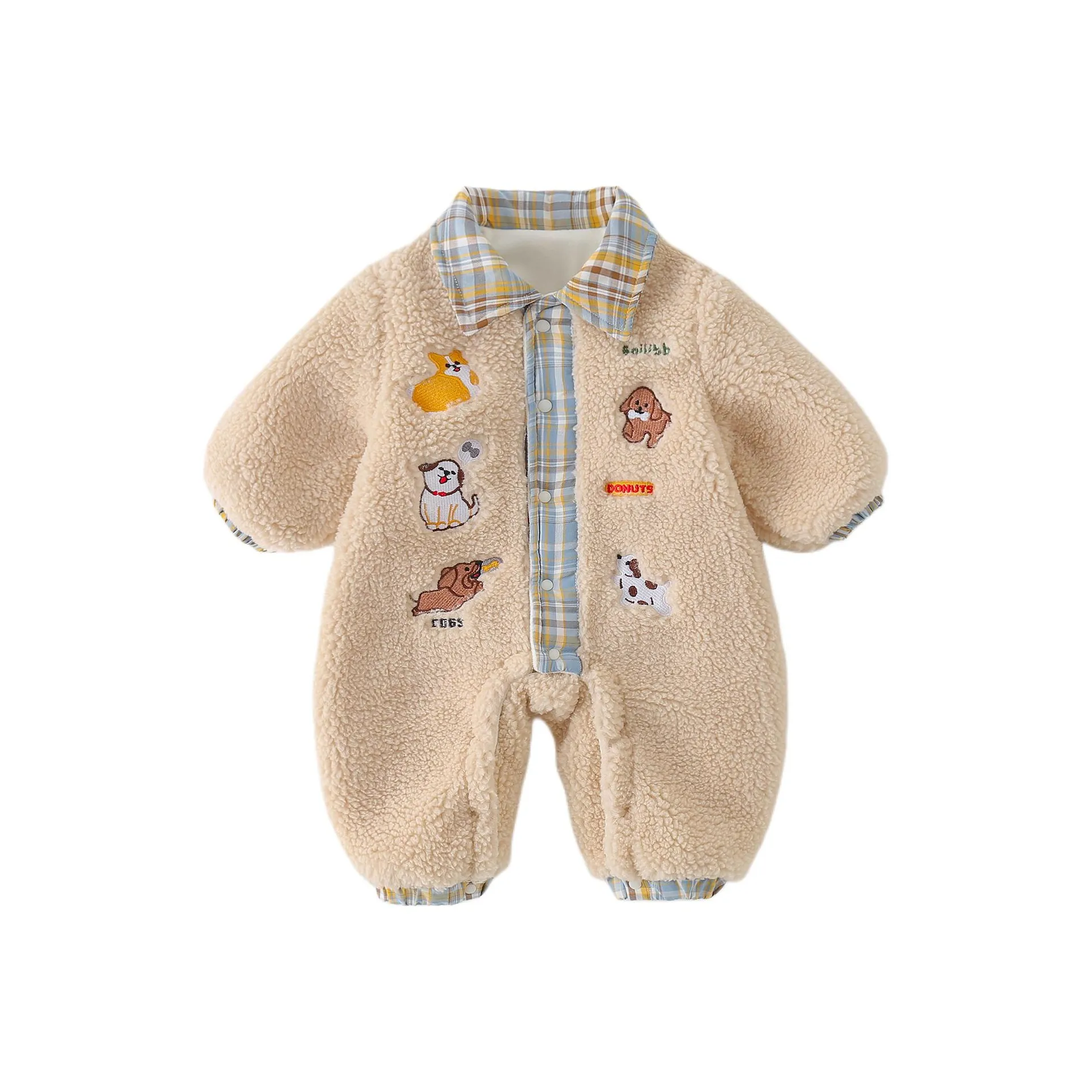 XiaoJinBu Хаки Малыш Комбинезоны Ползунки