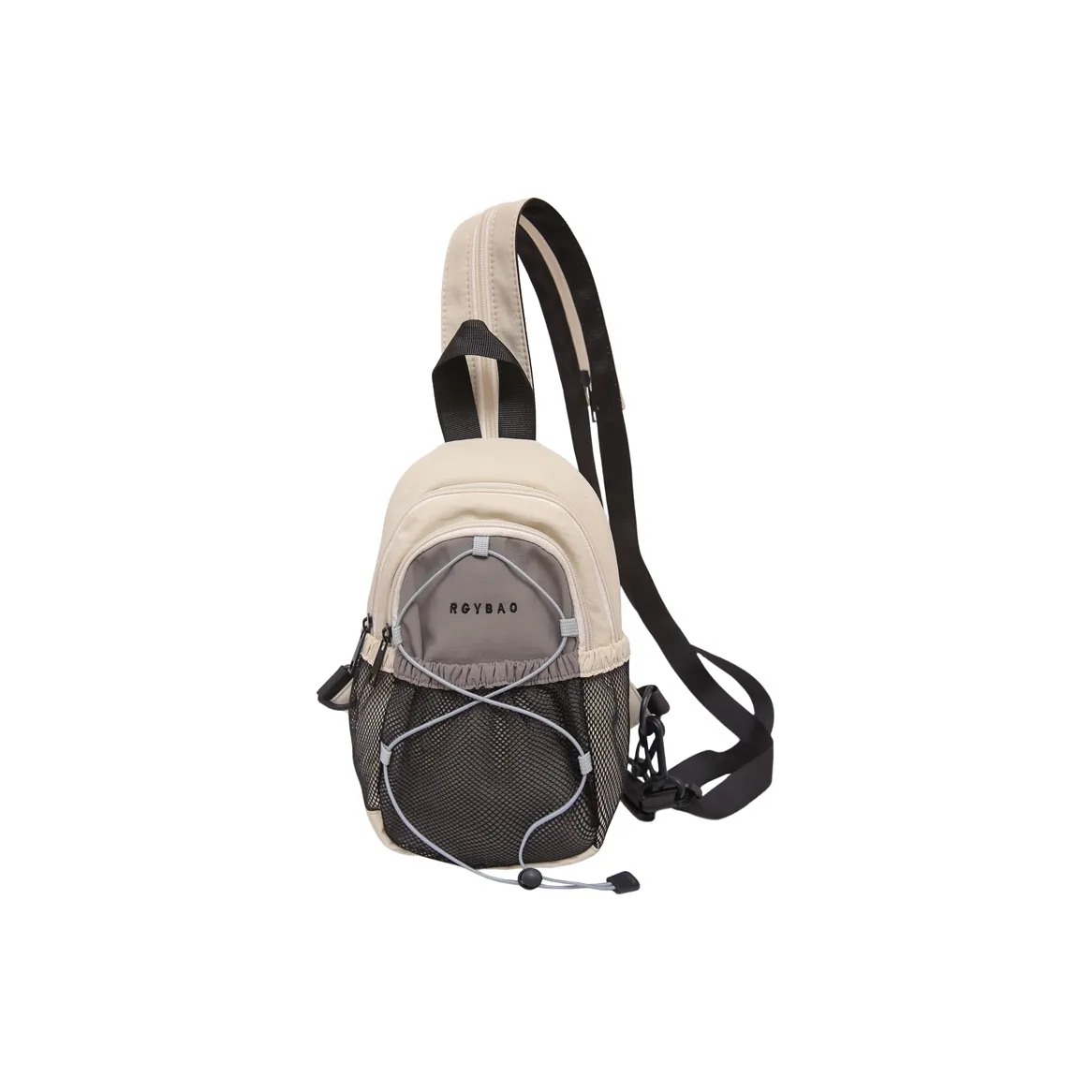 GOBLIN SHARKS 1759 Nylon Sling Bag Standard Unisex White Green Khaki GOBLIN SHARKS 1759 Нейлоновая сумка через плечо Стандартная Унисекс Белый Зеленый Хаки