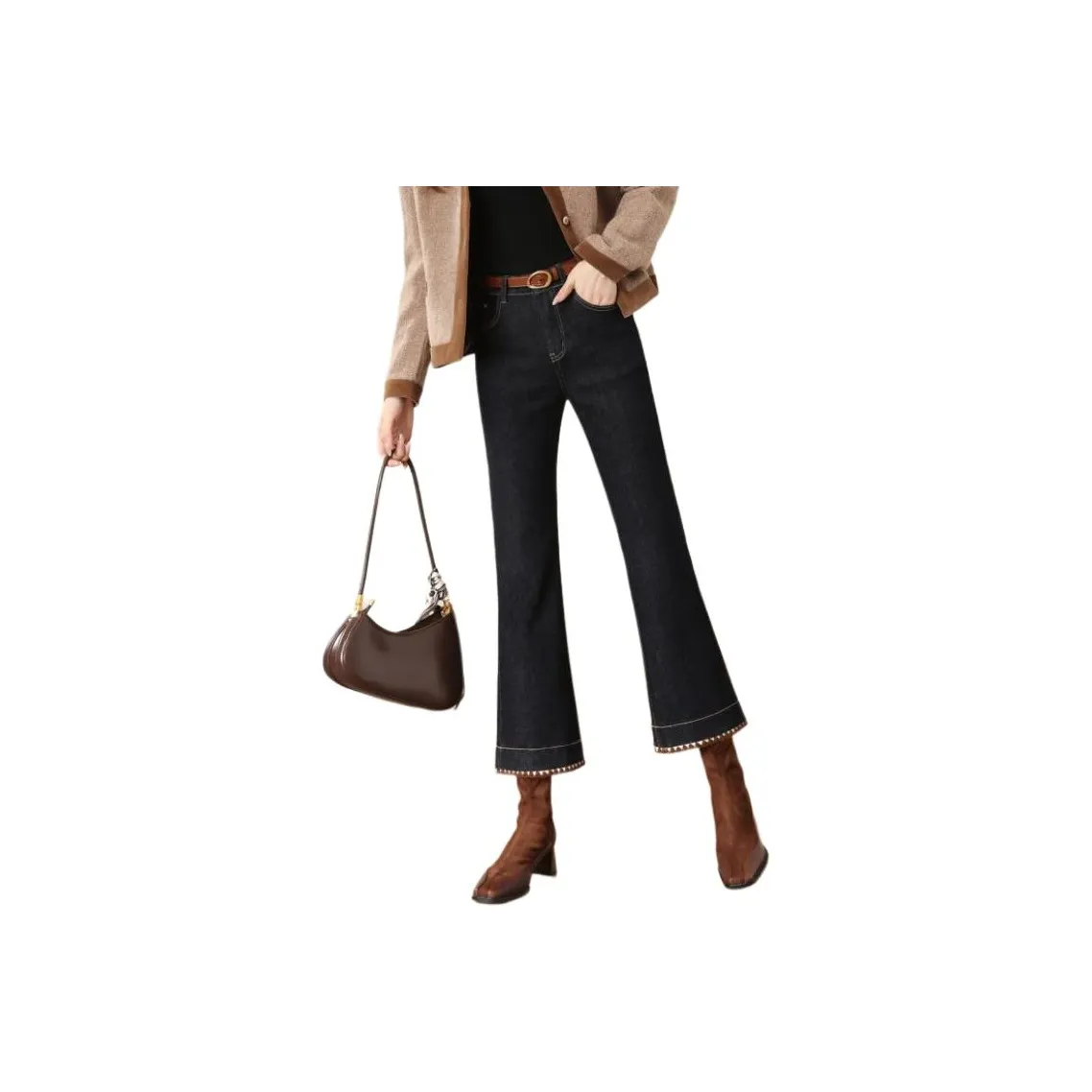 HIPPIEMISS Черный Золотой Женские Джинсы