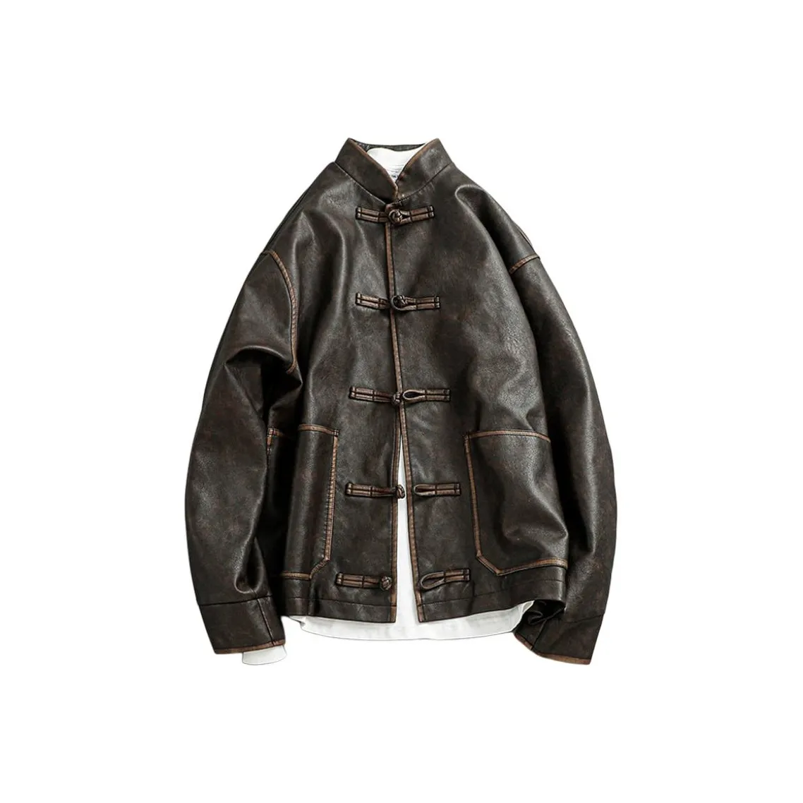 SLLAVIF Мужские кожаные куртки